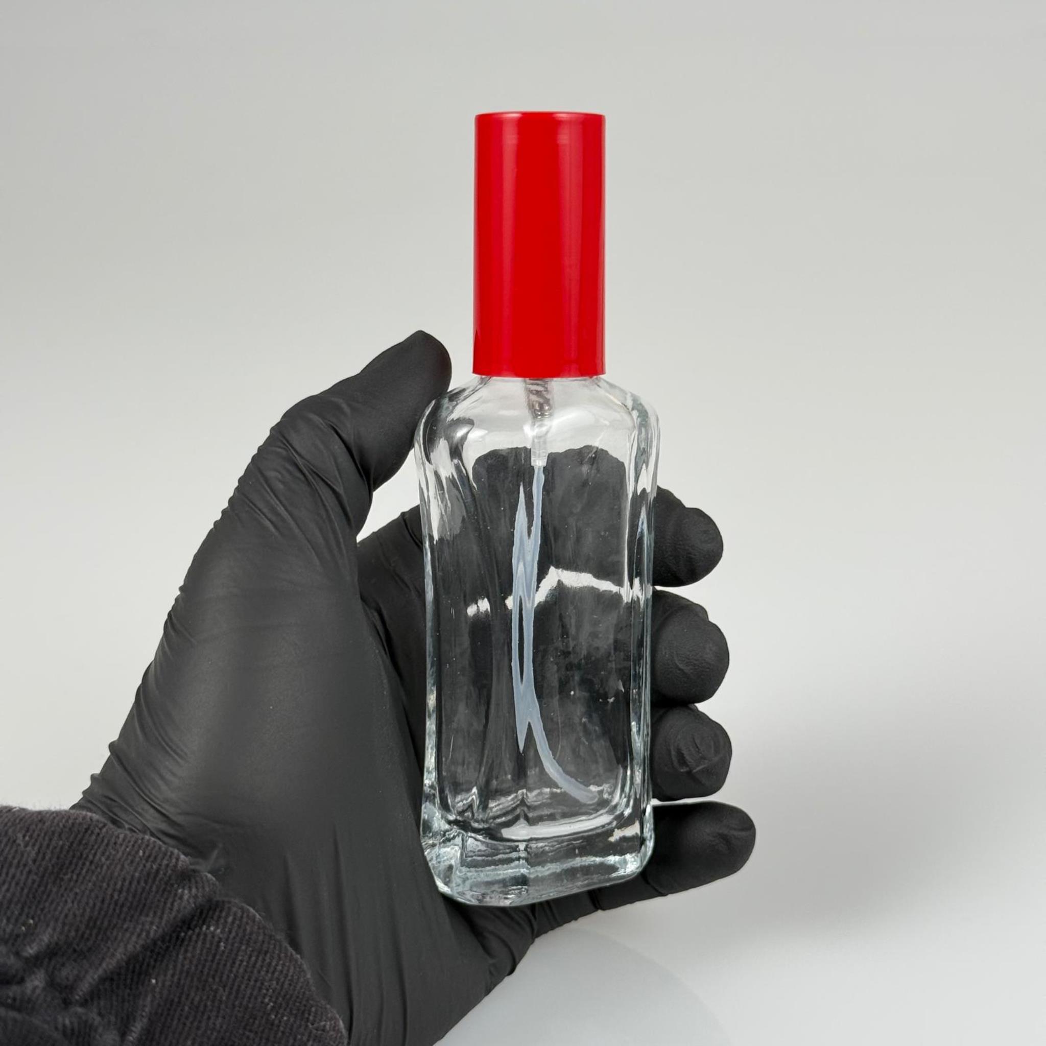 50 CC MİLANO MODEL CAM ŞİŞE - KIRMIZI PLASTİK KAPAK - SİYAH SPREYLİ - 50 ML LÜKS PARFÜM ŞİŞESİ (CAMIN KALINLIĞI İLE İLGİLİ +/- 5 ML TOLERANS OLABİLİR)