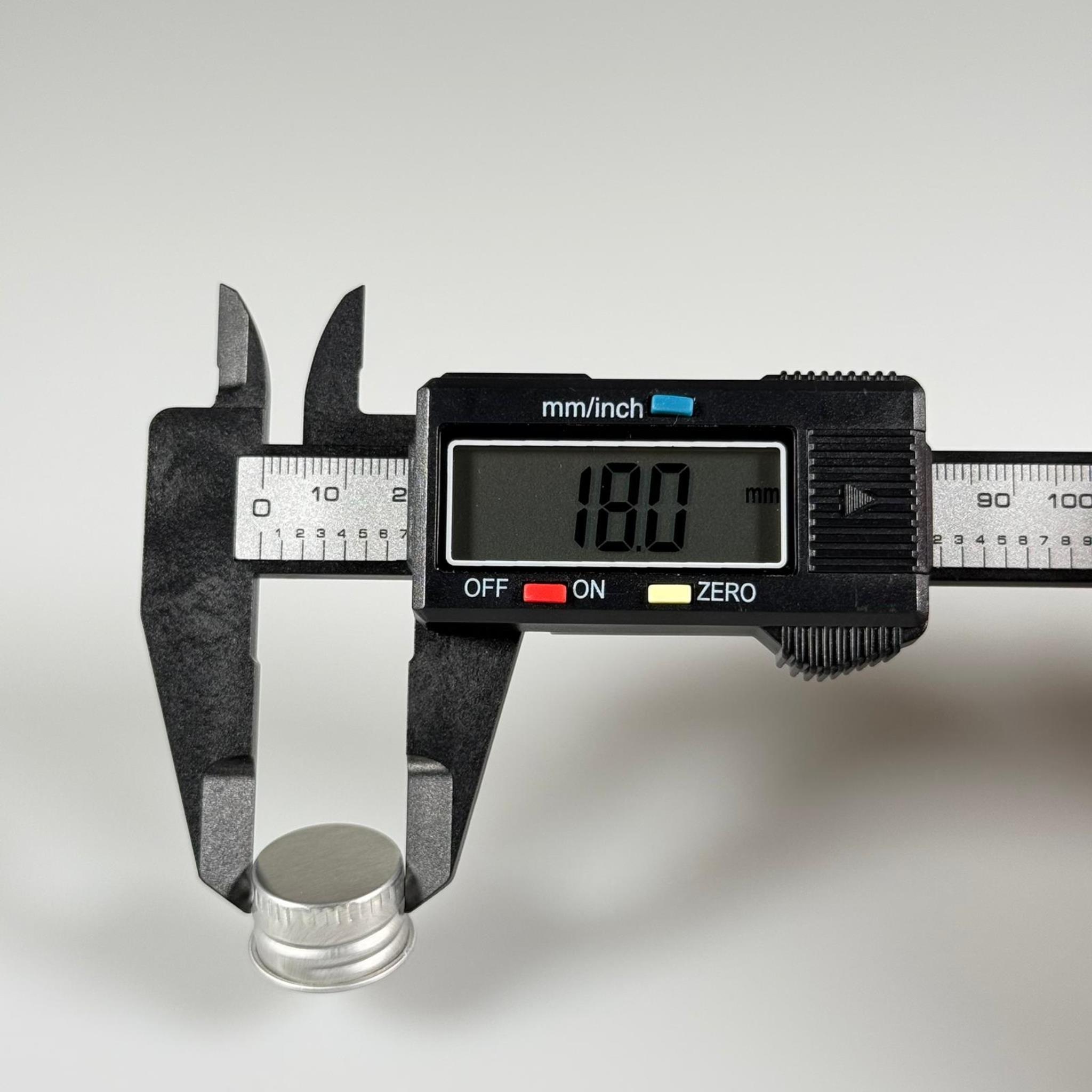 18 MM VİDALI GÜMÜŞ ALÜMİNYUM KAPAK - İTHAL