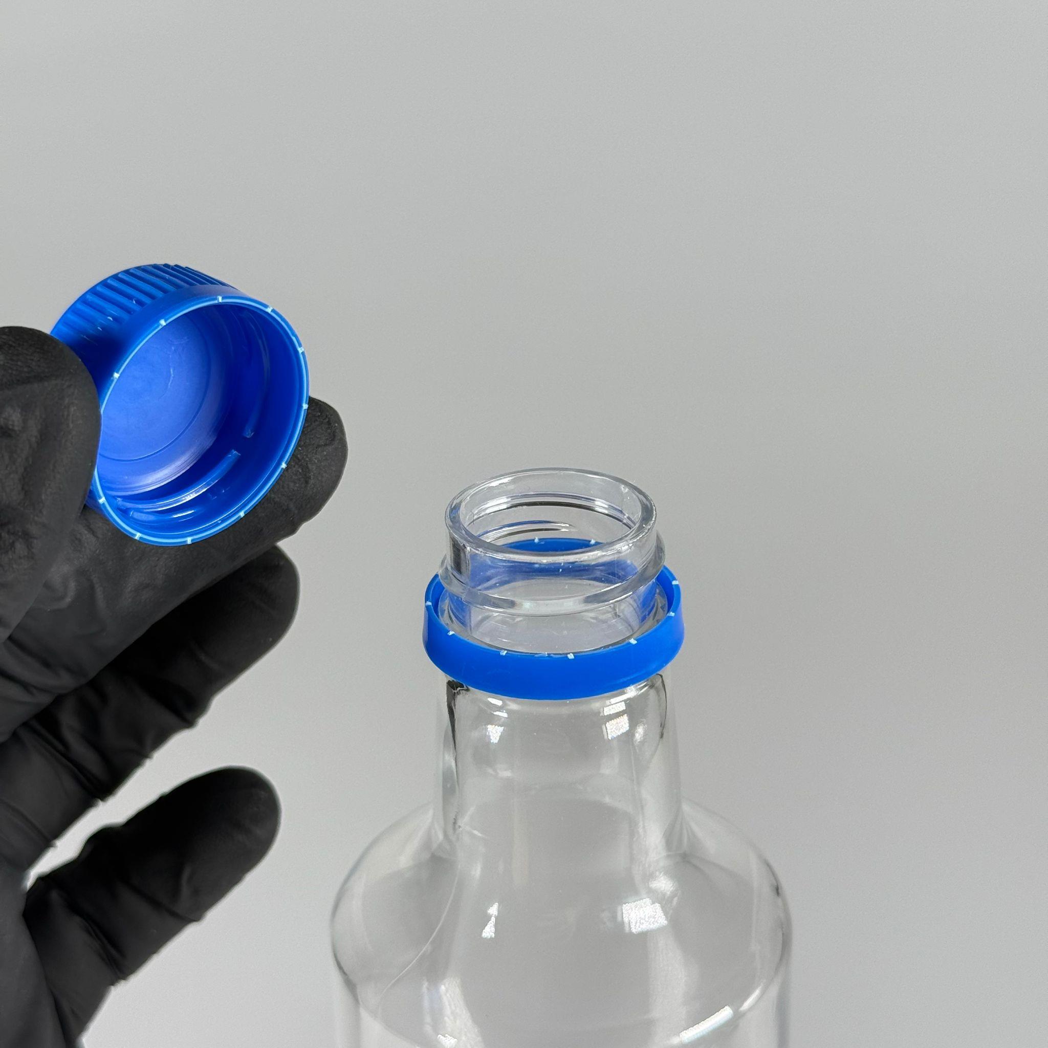 500 CC DORİKA SİLİNDİR PET ŞİŞE - CONTALI KİLİTLİ MAVİ KAPAKLI -  (60 GR) CAM GÖRÜNÜMLÜ SERT KALIN KIRILMAZ 500 ML SİLİNDİR PLASTİK ŞİŞE