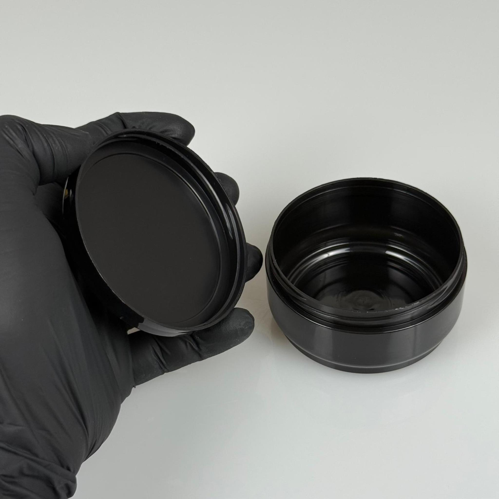 100 CC PİTY KREM KAVANOZU - KAPAKLI - SİYAH - SADE KREM KUTUSU - UYGUN FİYATLI POMAT KUTUSU - PLASTİK KUTU - KOZMETİK AMBALAJ - BOŞ KREM KUTUSU - KREM KUTUSU PLASTİK