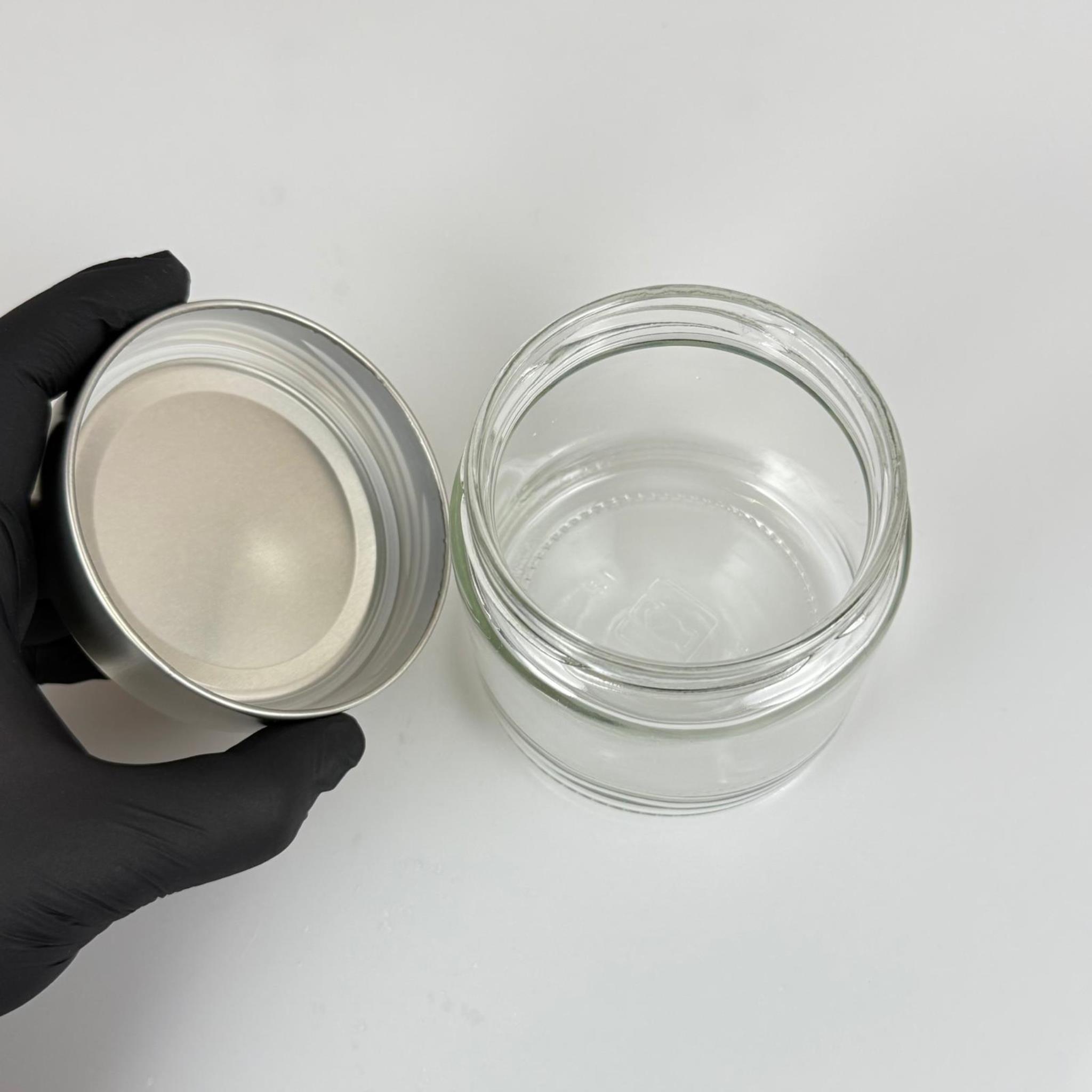 370 CC ALMAN KAVANOZ - GÜMÜŞ KAPAKLI - 370 ML DERİN KAPAKLI CAM KAVANOZ