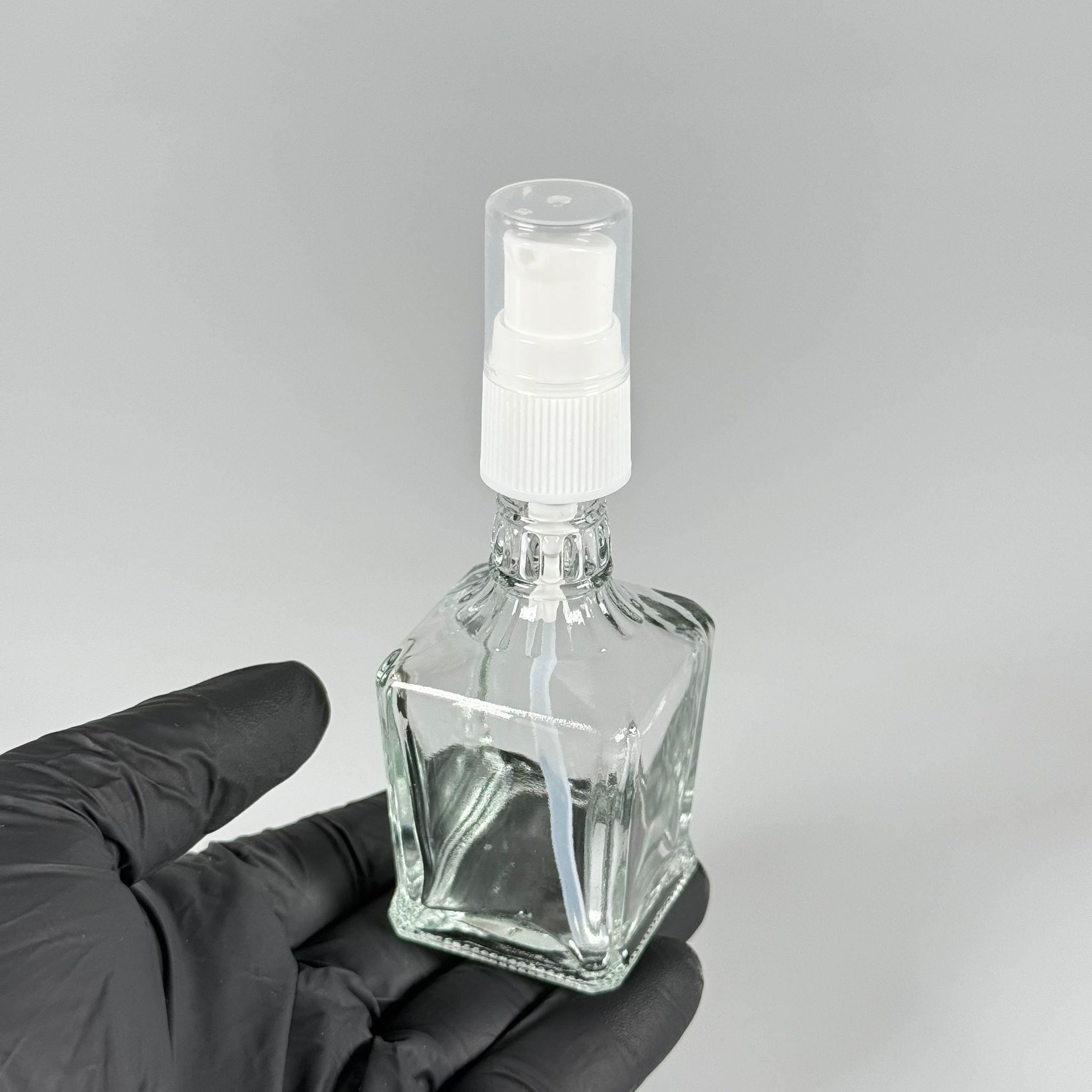 50 CC BOĞAZLI KONİK CAM ŞİŞE - BEYAZ LOSYON POMPALI - 50 ML PRESTİJLİ ŞİŞE