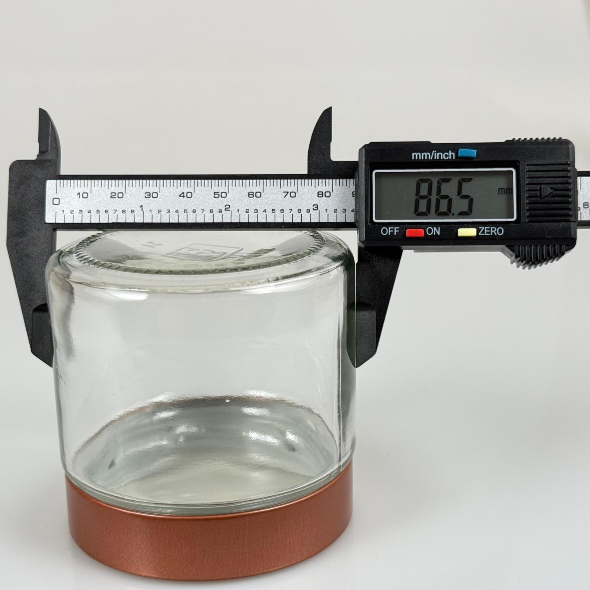 370 CC ALMAN KAVANOZ - BRONZ KAPAKLI - 370 ML DERİN KAPAKLI CAM KAVANOZ