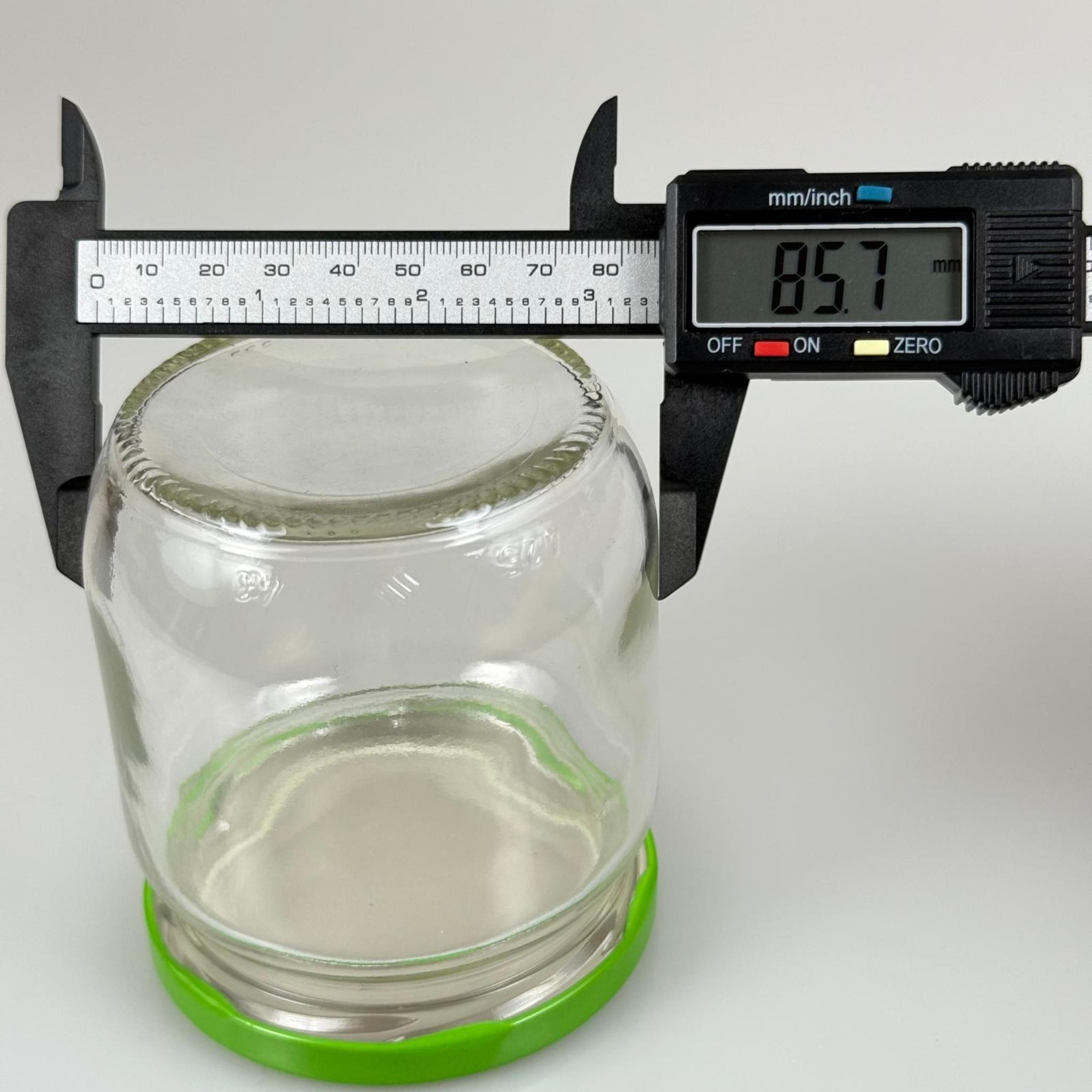 425 CC CAM KAVANOZ - AÇIK YEŞİL METAL KAPAKLI - 425 ML CAM KAVANOZ - KONSERVE KAVANOZU