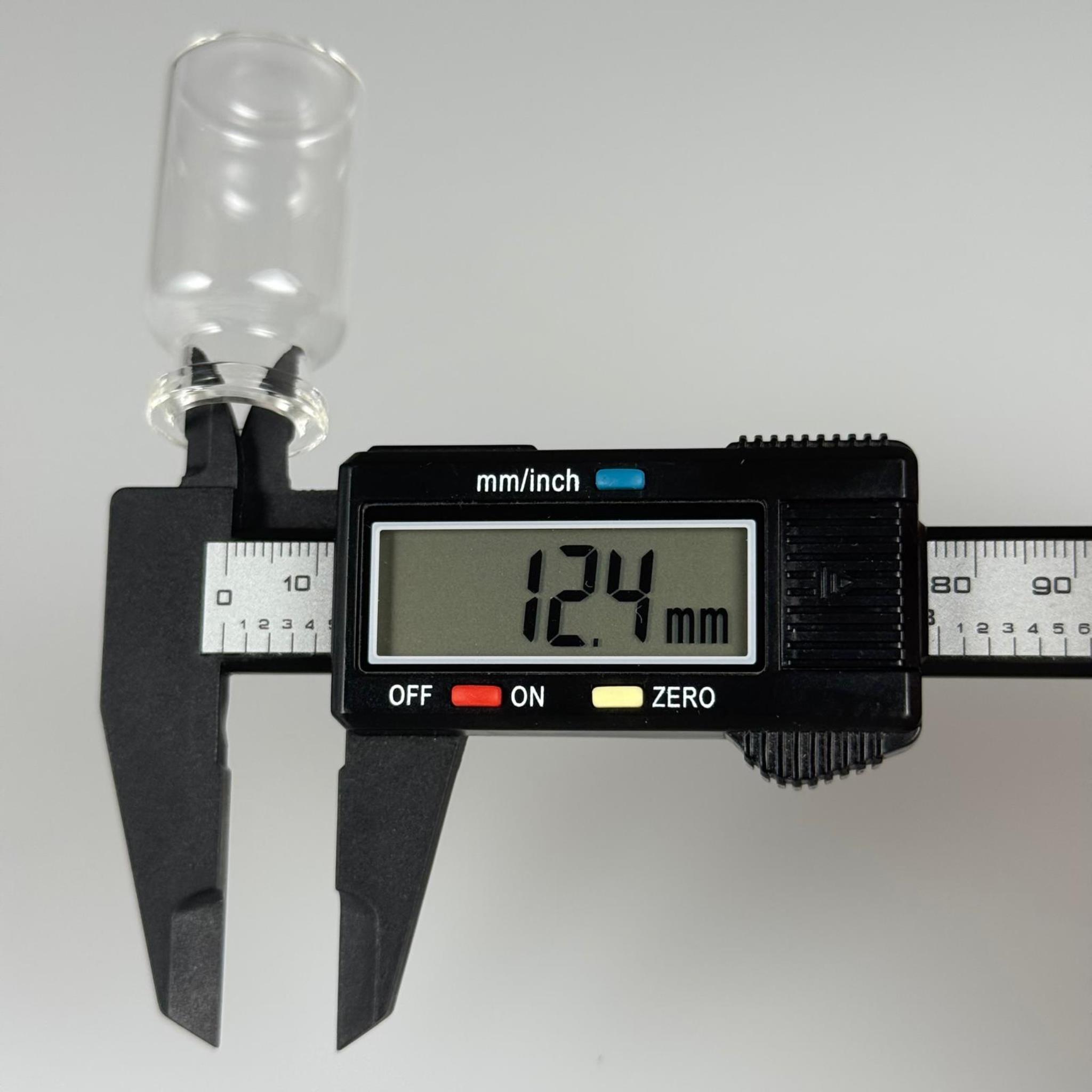 BOROSİLİKAT ŞEFFAF CAM ŞİŞE - 15 CC - 24x45 MM - ÇEKME CAM BORU FLAKON İNCE PENİSİLİN ŞİŞESİ - AĞIZ ÇAPI 20 MM