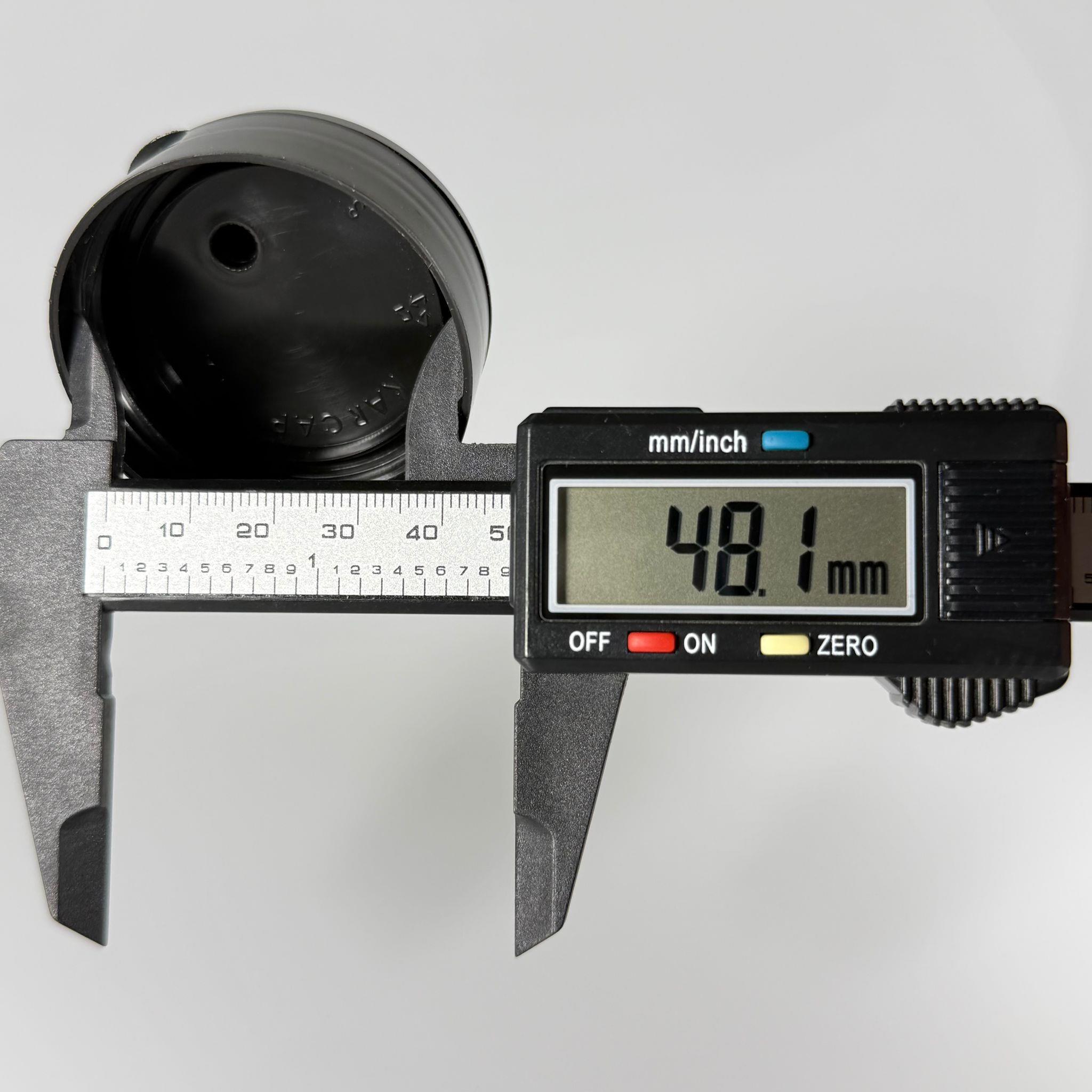 48 MM FLİPTOP KAPAK - AÇILIR KAPANIR KAPAK SİYAH - 48 MM DETERJAN KAPAĞI