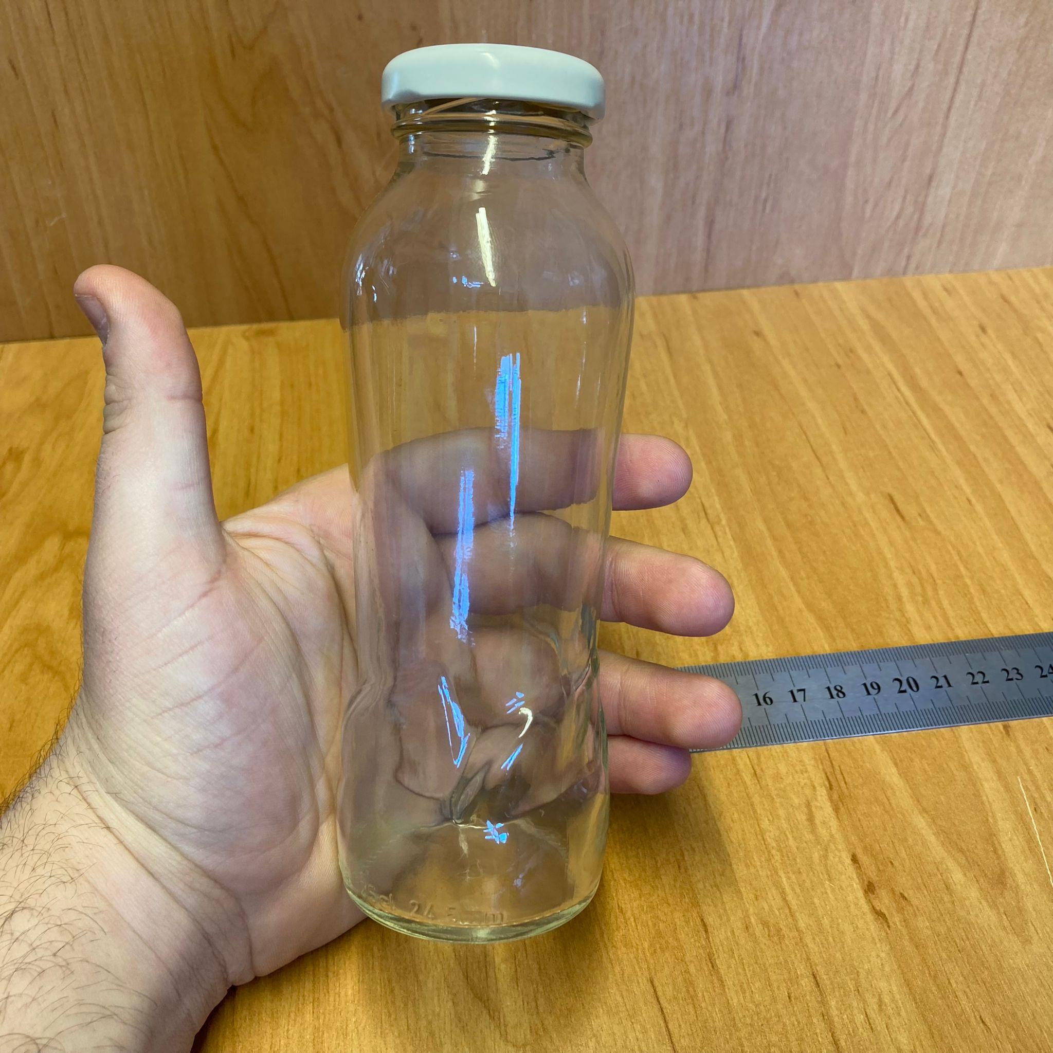 250 CC PAŞABAHÇE CAM MEYVE SUYU ŞİŞESİ - BEYAZ METAL KAPAKLI - 250 ML CAM ŞİŞE - KONSERVEYE UYGUN