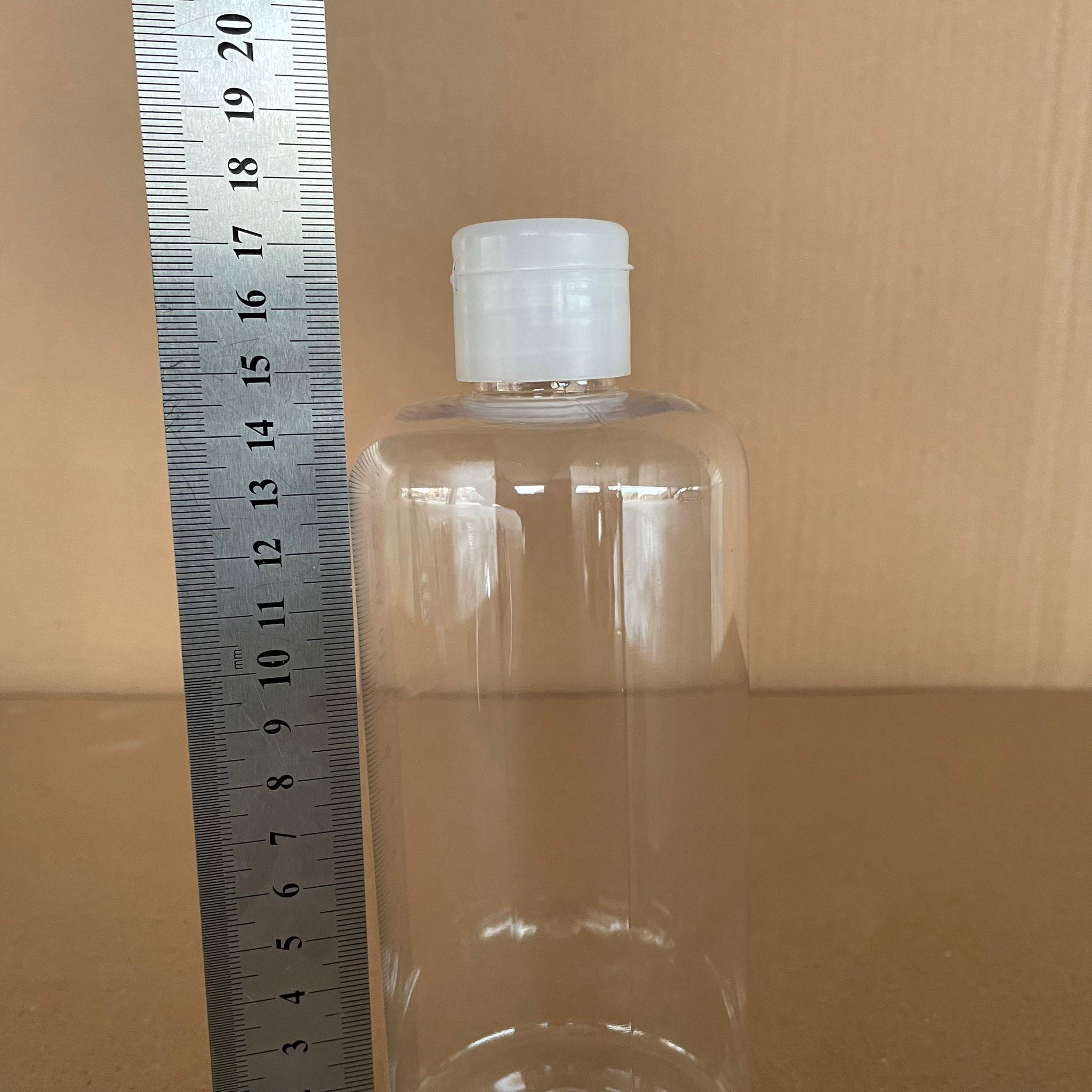 500 CC UZUN SİLİNDİR PET ŞİŞE KALIN (26 GR) - ŞEFFAF FLİPTOP KAPAKLI - 28 AĞIZ - 500 ML PET ŞİŞE