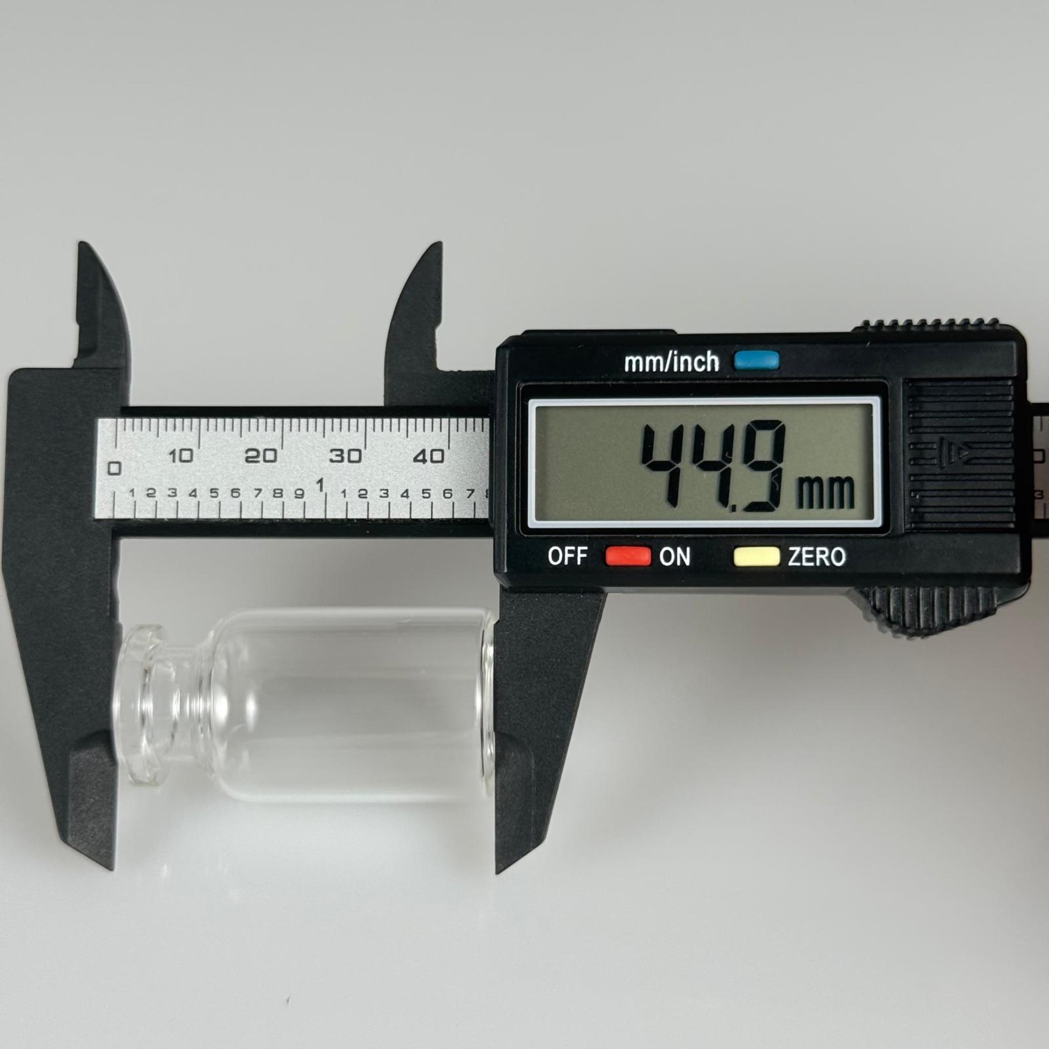 BOROSİLİKAT ŞEFFAF CAM ŞİŞE - 15 CC - 24x45 MM - ÇEKME CAM BORU FLAKON İNCE PENİSİLİN ŞİŞESİ - AĞIZ ÇAPI 20 MM