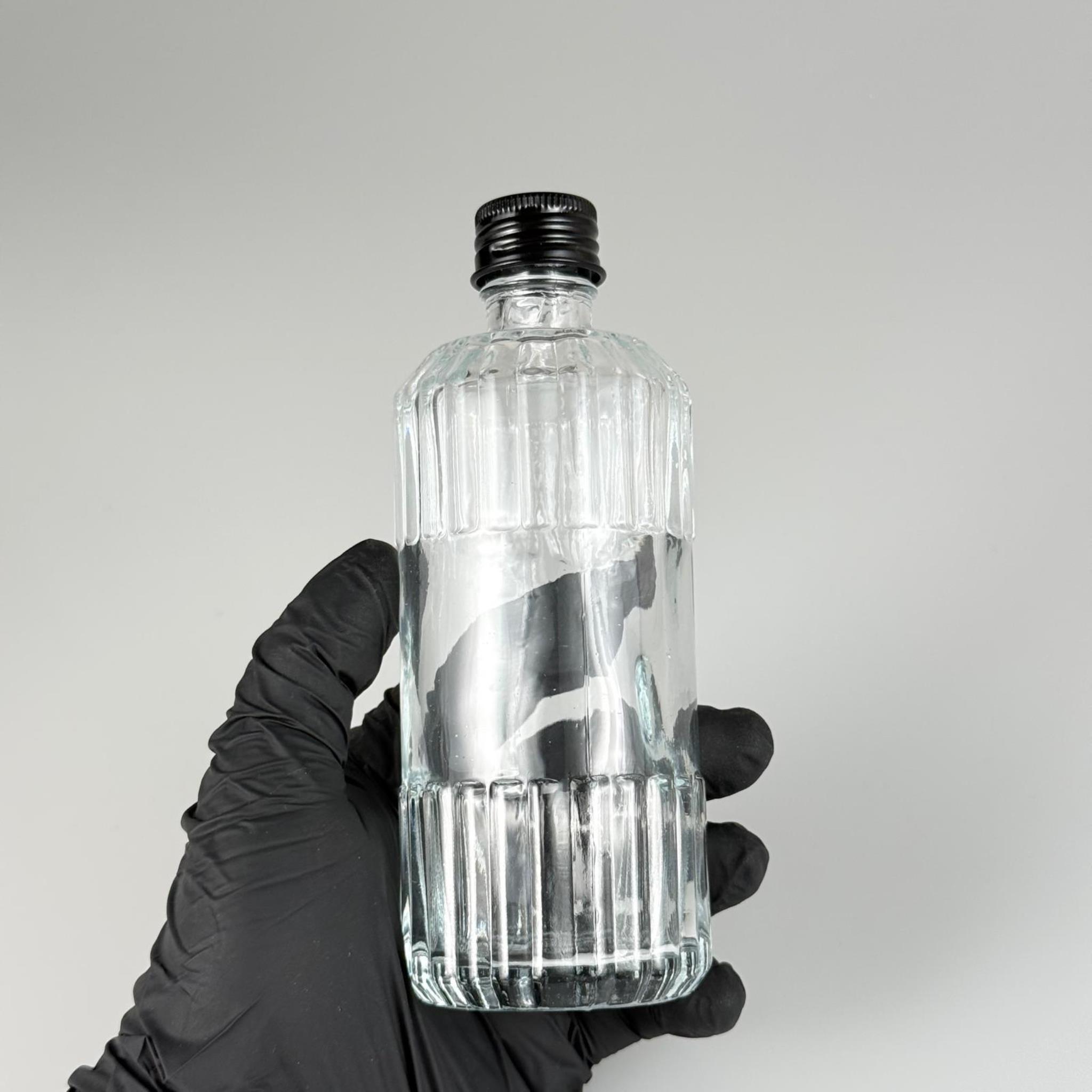 200 CC SİLİNDİR ZÜMRÜT MODEL CAM ŞİŞE - 24 AĞIZ + KÖPÜK CONTALI SİYAH METAL ALÜMİNYUM KAPAK - 200 ML ZÜMRÜT CAM ŞİŞELERİ