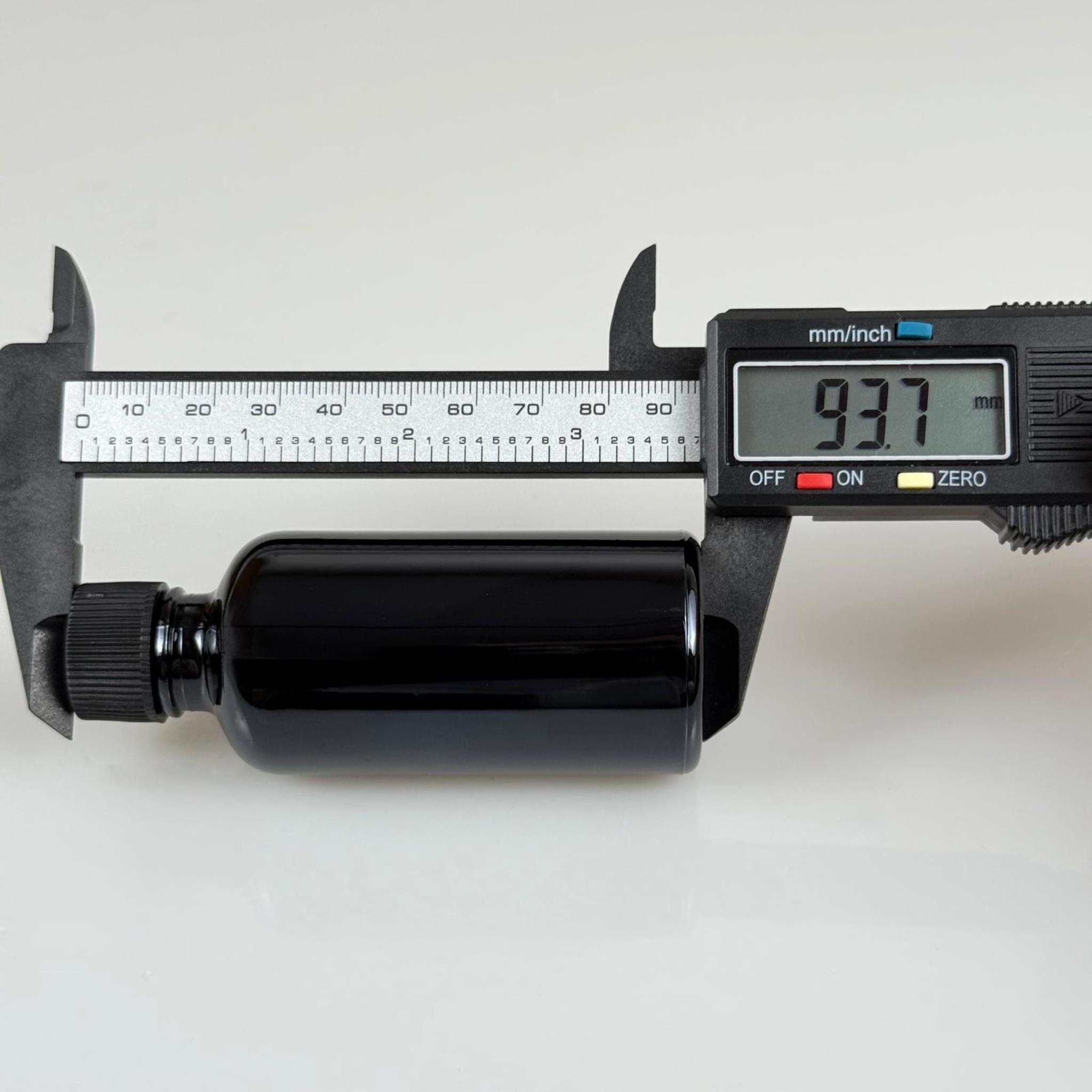 50 CC SİYAH CAM ŞİŞE - SİYAH KAPAKLI - 50 ML SİYAH STANDART CAM ŞİŞE