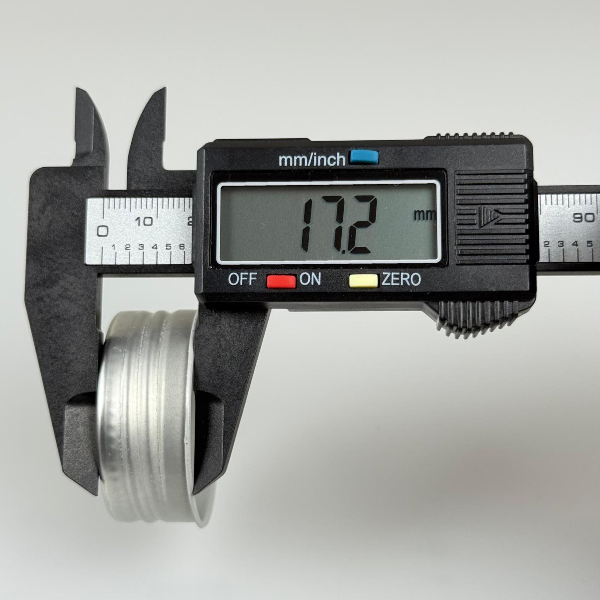 41/18 MM VİDALI GÜMÜŞ METAL KAPAK