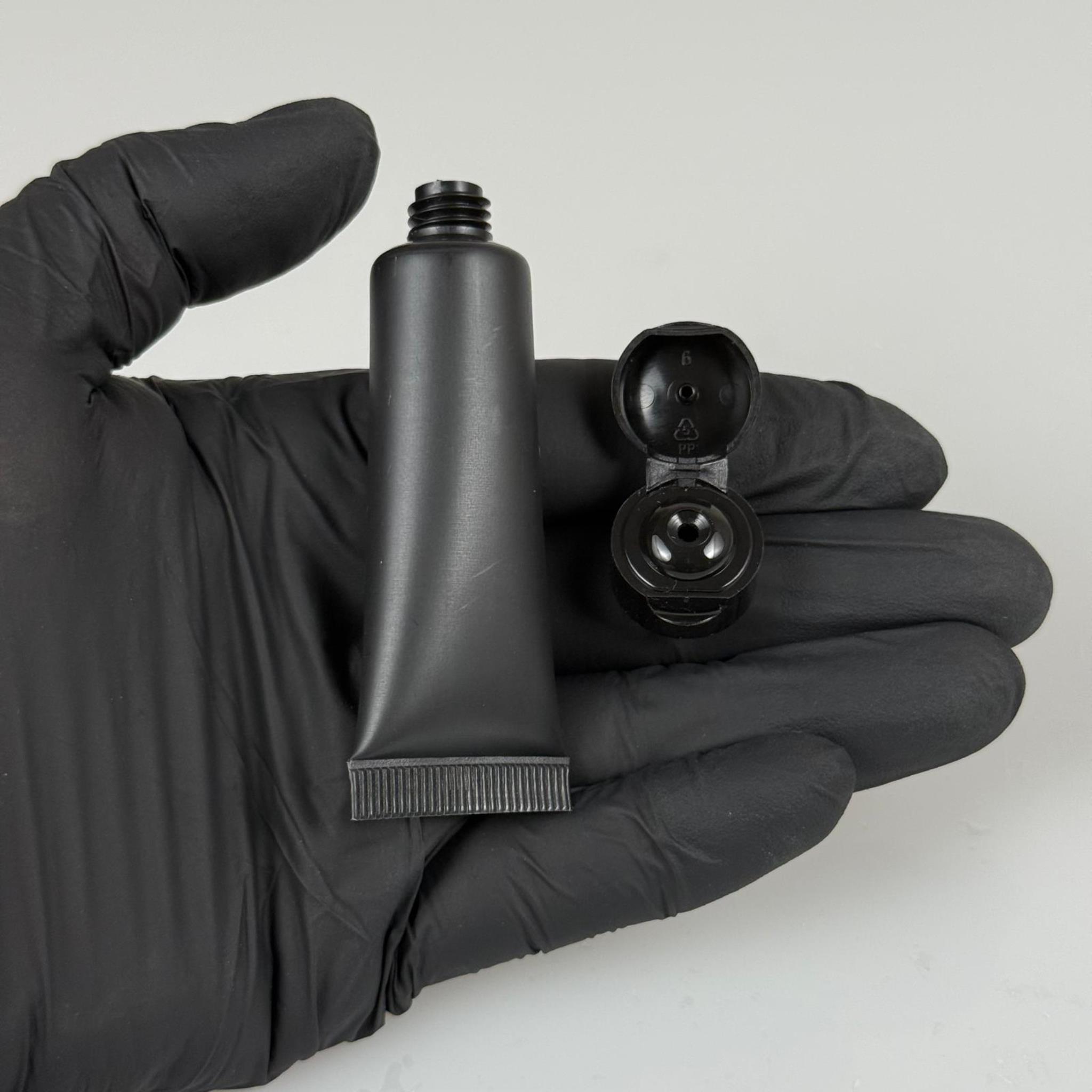 KOZMETİK İÇİN SİYAH BOŞ KREM TÜPÜ FLİPTOP KAPAKLI - 10 ML - MERHEM TÜPÜ - PLASTİK MANÜEL DOLDURULABİLİR BOŞ TÜP - LİPGLOSS TÜP - DUDAK PARLATICISI TÜPÜ - BAL DOLUMU İÇİN PLASTİK TÜP