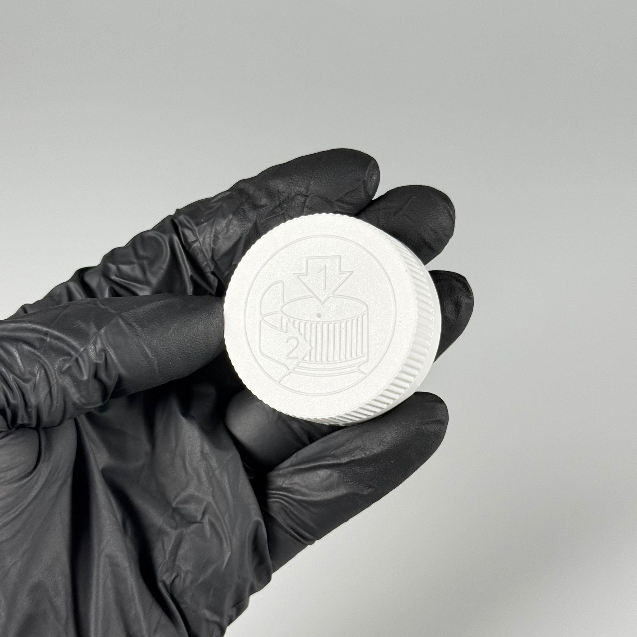 38 MM ÇOCUK KİLİTLİ VİDALI PLASTİK KAPAK - BEYAZ