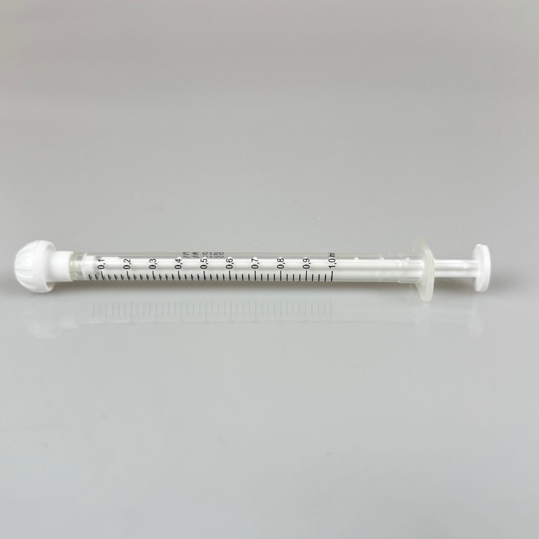 DOZAJ PİPETİ - 1 ML - PLASTİK ENJEKTÖR, ÖLÇÜLÜ ŞURUP ŞIRINGASI, ORAL İLAÇ PİPET (UCU BEYAZ TIPALI)
