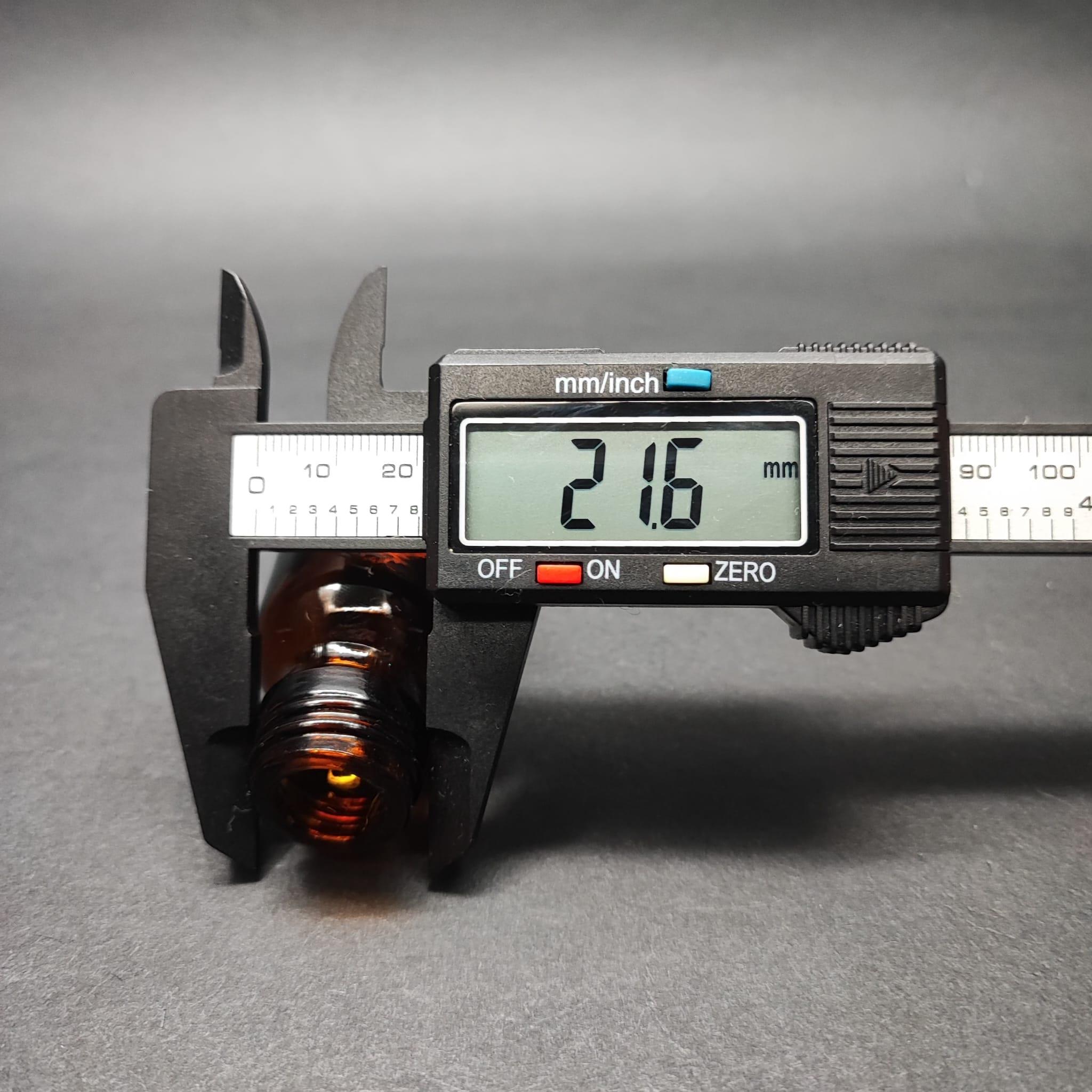 20 CC AMBER CAM ŞİŞE - 22 AĞIZ KAPAKSIZ - 20 ML KAHVERENGİ CAM ŞİŞE