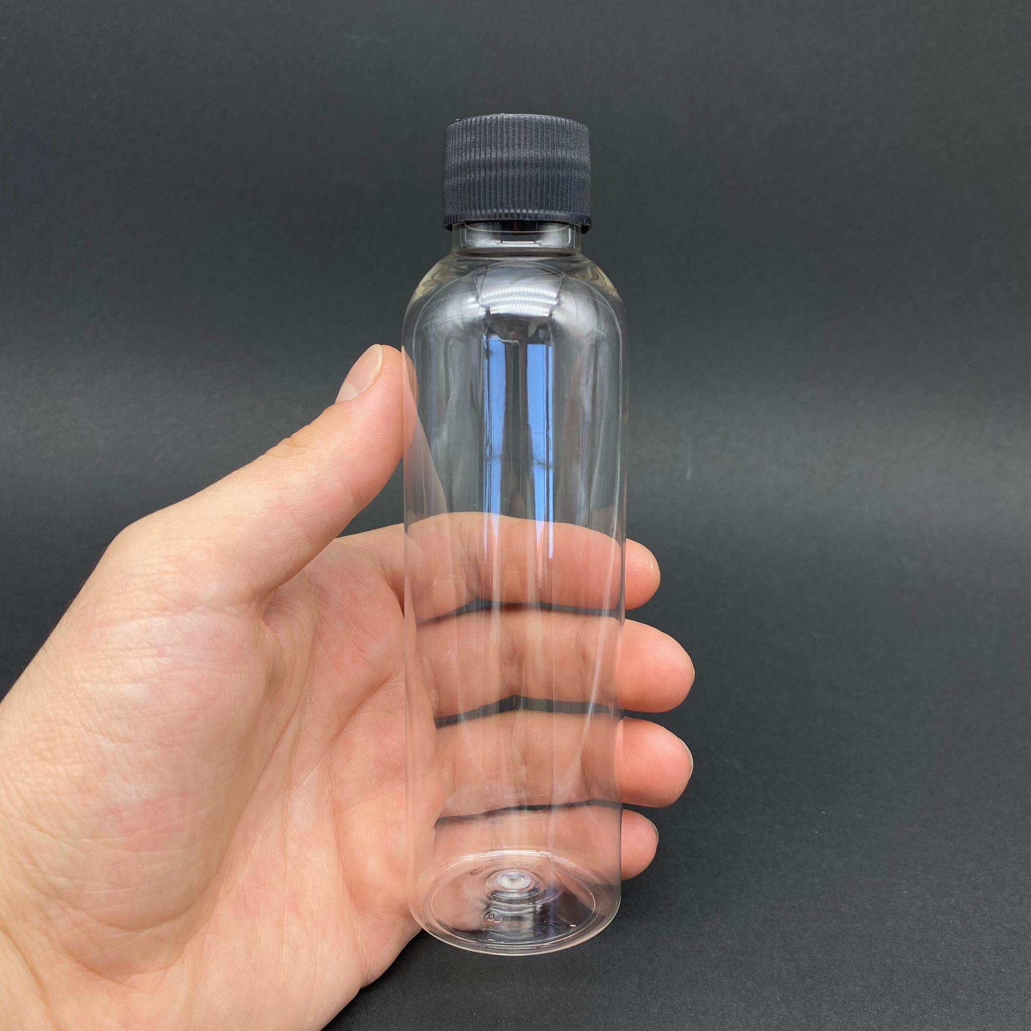 150 CC PET ŞİŞE - SİYAH KAPAKLI - KOLONYA TIPALI - 150 ML PLASTİK KOLONYA ŞİŞESİ