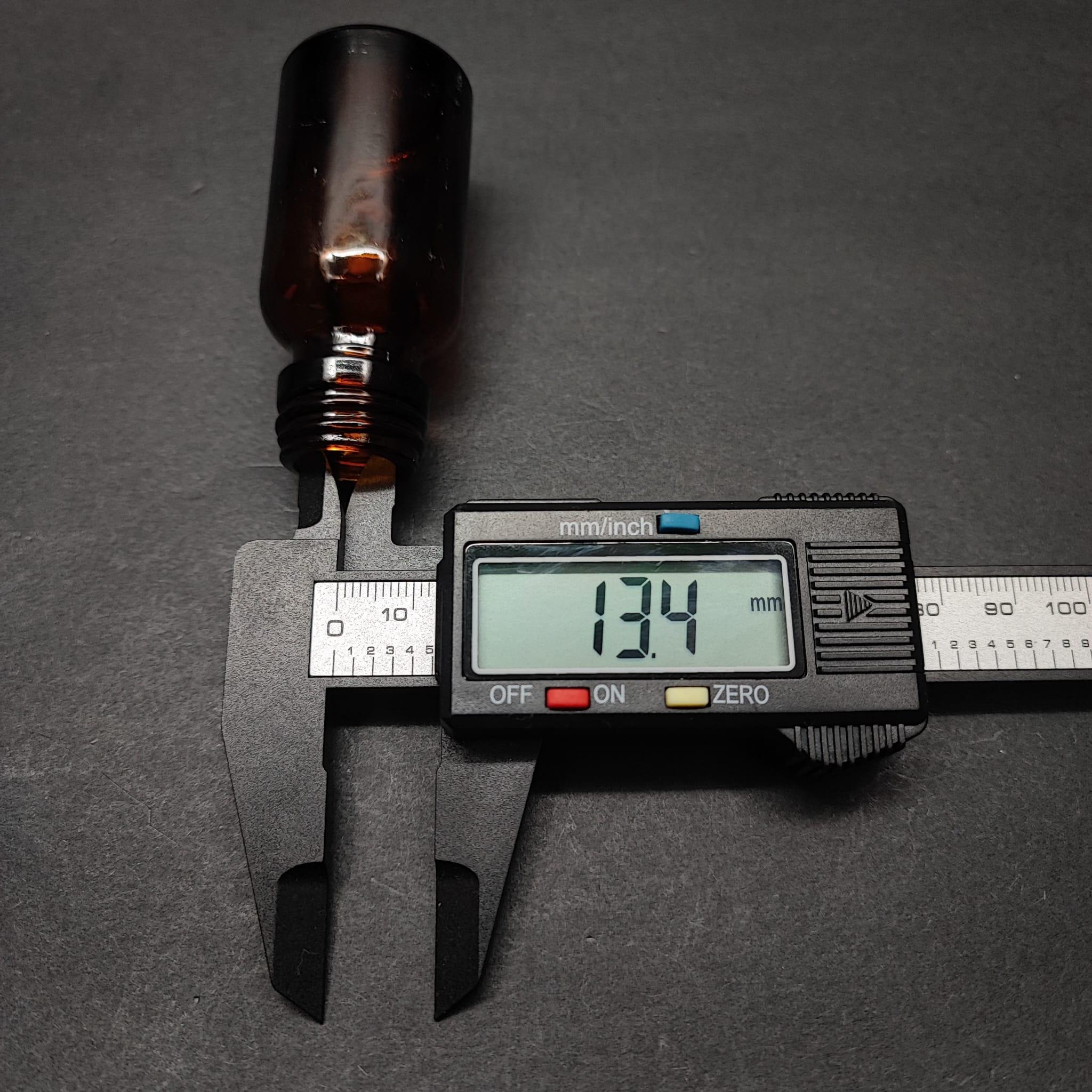20 CC AMBER CAM ŞİŞE - 22 AĞIZ KAPAKSIZ - 20 ML KAHVERENGİ CAM ŞİŞE