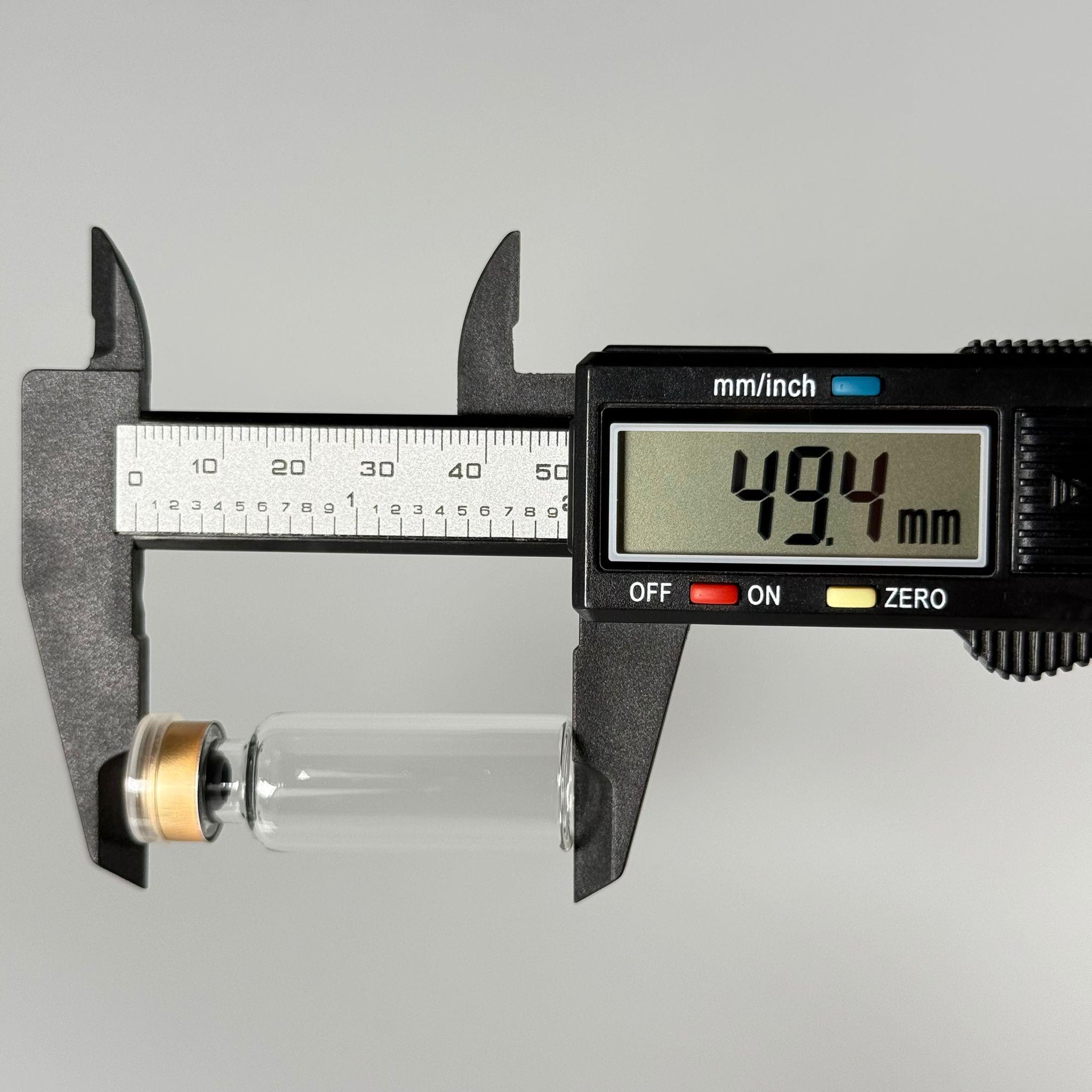 4 ML vial flakon şişe - 13 ağız 4 cc şeffaf cam ilaç şişesi + kauçuk butil enjektör tıpası + gold alüminyum kapaklı takım