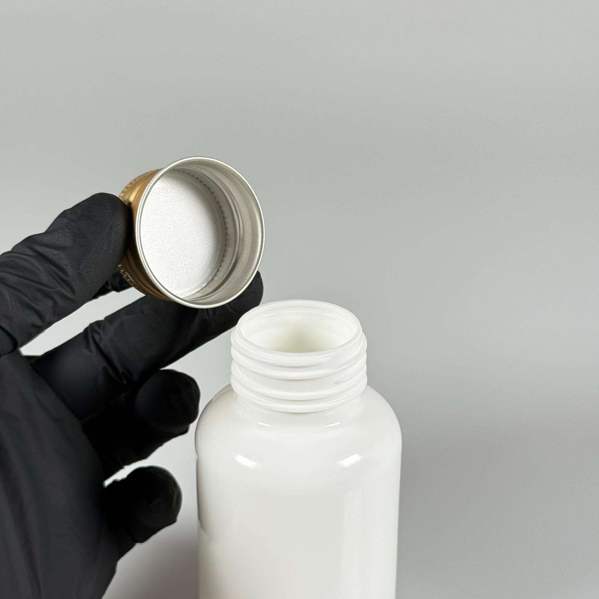 150 CC PE TABLET KUTUSU - CONTALI GOLD METAL KAPAKLI - 150 ML POLİETİLEN KAPSÜL KUTUSU - İLAÇ ŞİŞESİ - MEDİKAL AMBALAJ