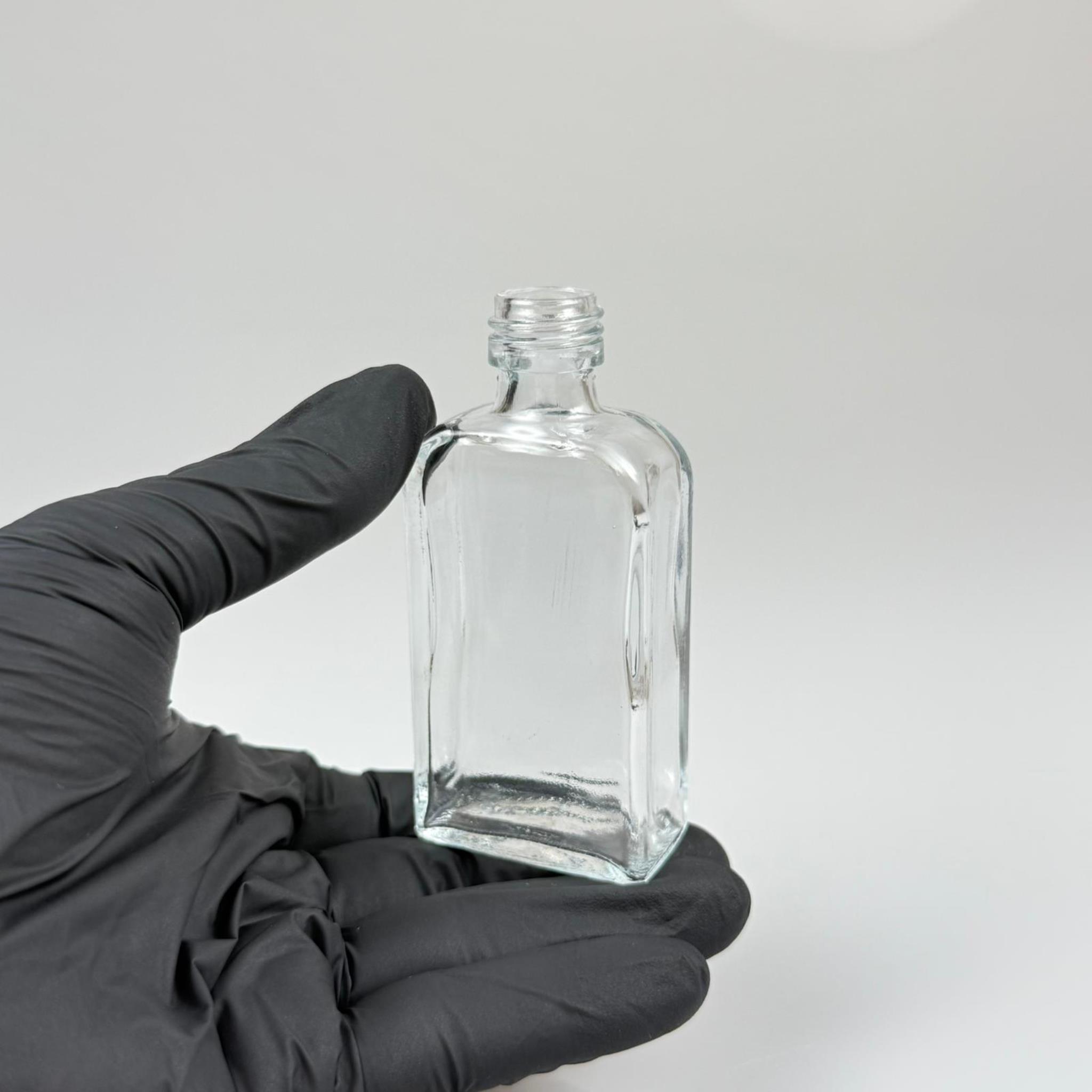 40 CC YASSI DİKDÖRTGEN CAM ŞİŞE - 18 MM AĞIZ - 40 ML PRESTİJLİ ŞİŞE