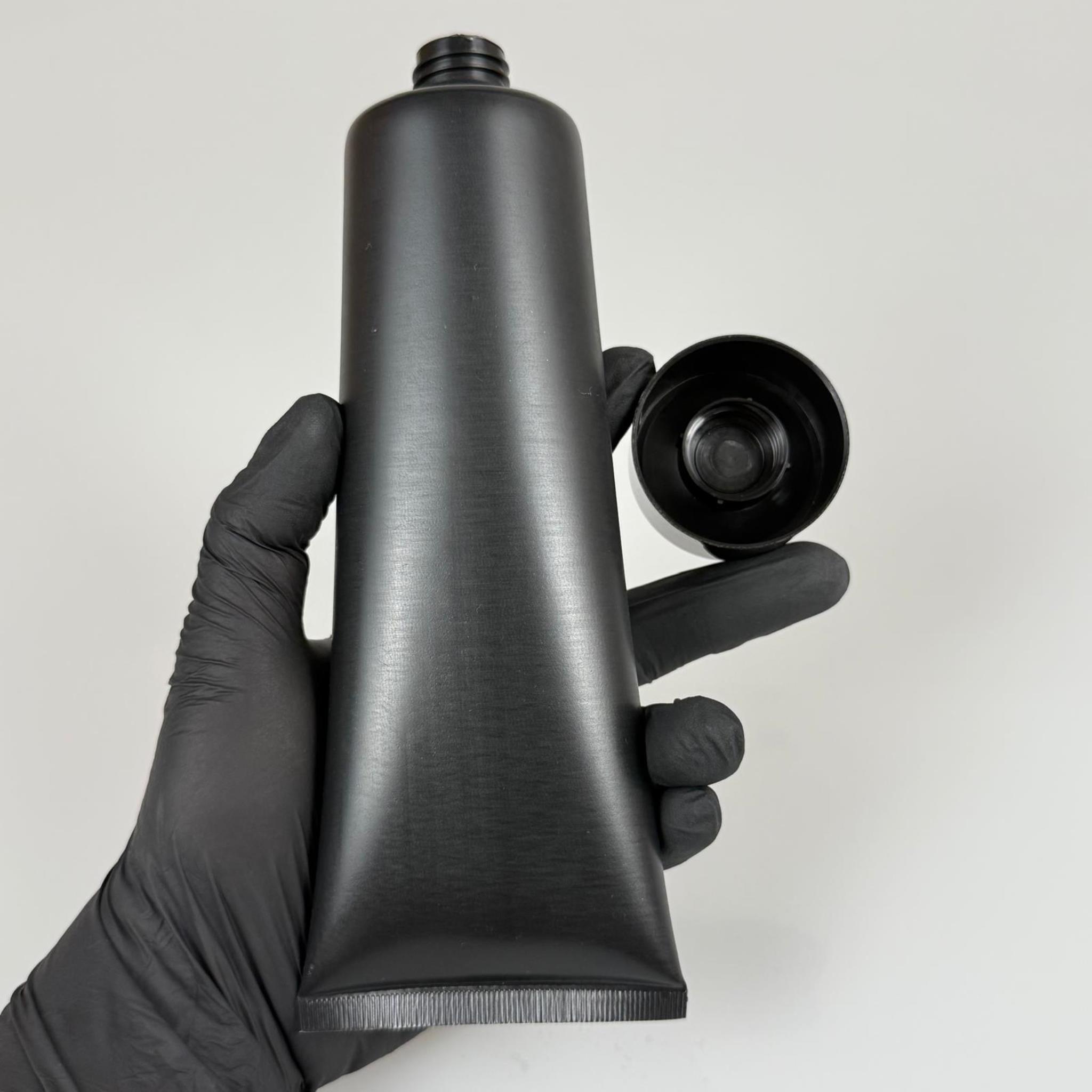 KOZMETİK İÇİN SİYAH BOŞ KREM TÜPÜ KAPAKLI - 250 ML - MERHEM TÜPÜ - PLASTİK MANÜEL DOLDURULABİLİR BOŞ TÜP - LİPGLOSS TÜP - DUDAK PARLATICISI TÜPÜ - BAL DOLUMU İÇİN PLASTİK TÜP