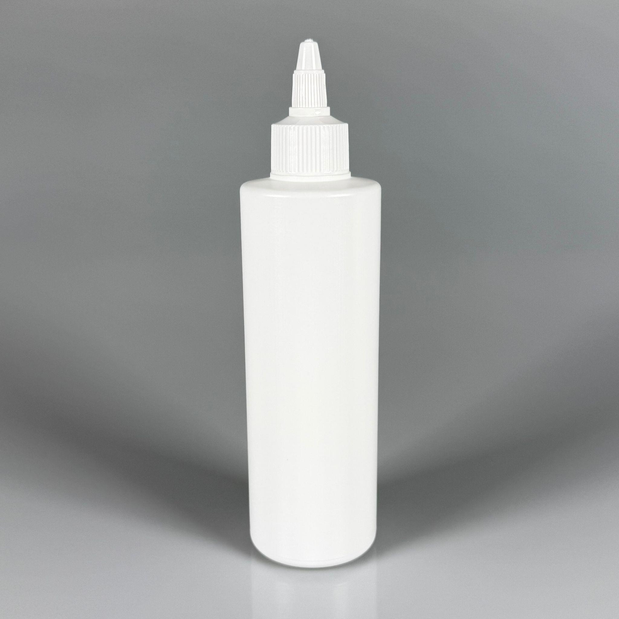 200 CC (SİLME 250 CC) BEYAZ SİLİNDİR MODEL MAT SERT POLİETİLEN ŞİŞE - BEYAZ AKITICI SİVRİ TWİST KAPAKLI - 200 ML BEYAZ PLASTİK ŞİŞE