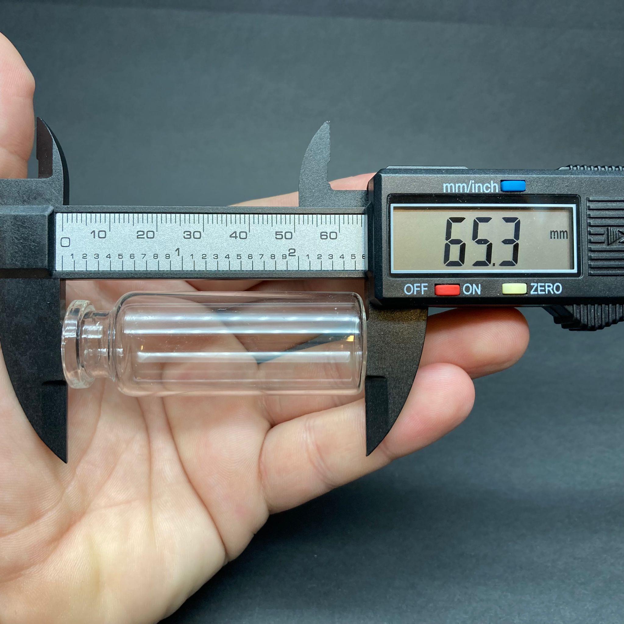 20 CC CAM ŞİŞE ŞEFFAF - ÇEKME CAM - ÜFLEME CAM - İNCE CAM FLAKON PENİSİLİN ŞİŞE - KAPAKSIZ - AĞIZ ÇAPI 20 MM