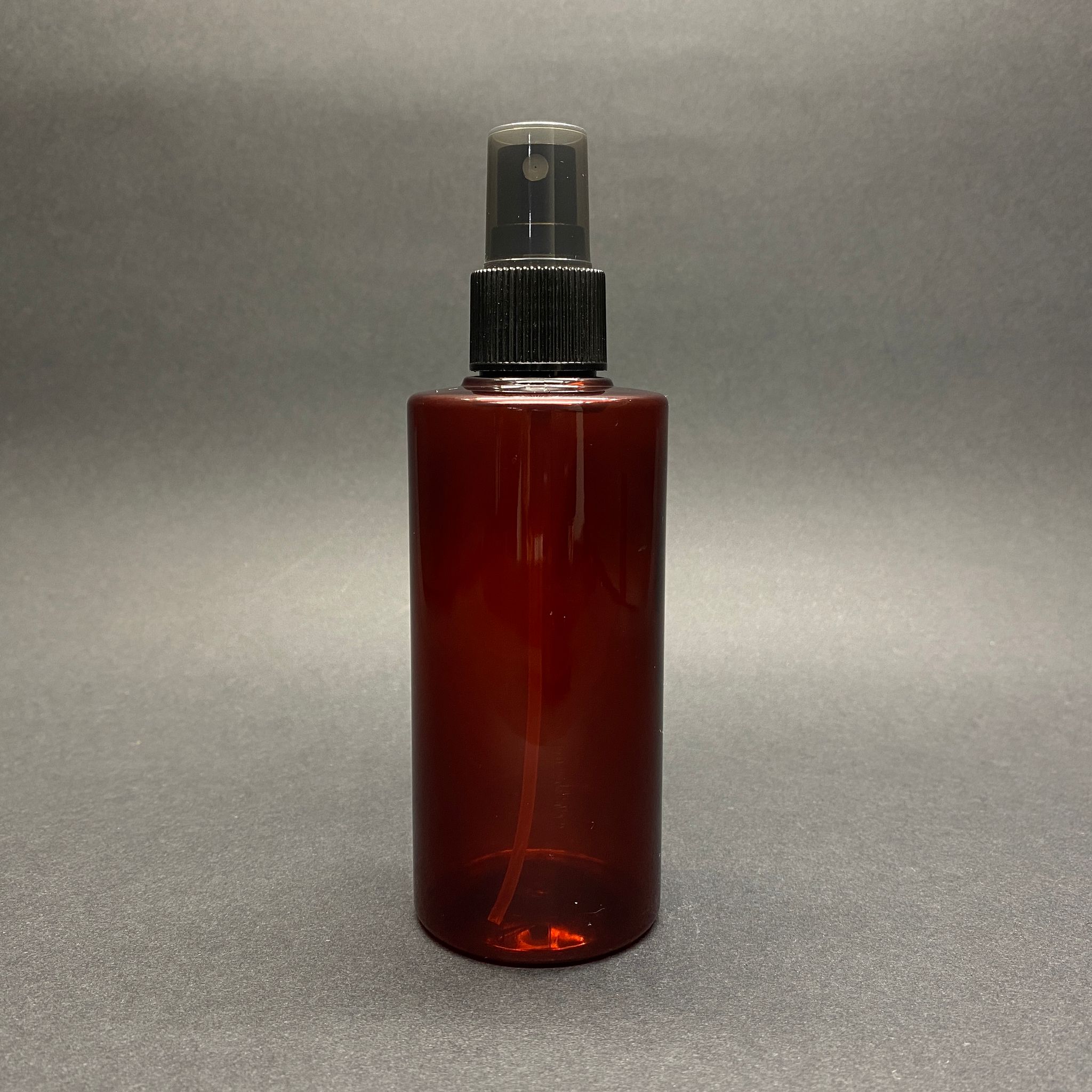 200 CC SİLİNDİR KESKİN KÜT MODEL SERT (25 GR) PET ŞİŞE - SİYAH SPREYLİ - AĞIZ ÇAPI 24 MM - AMBER