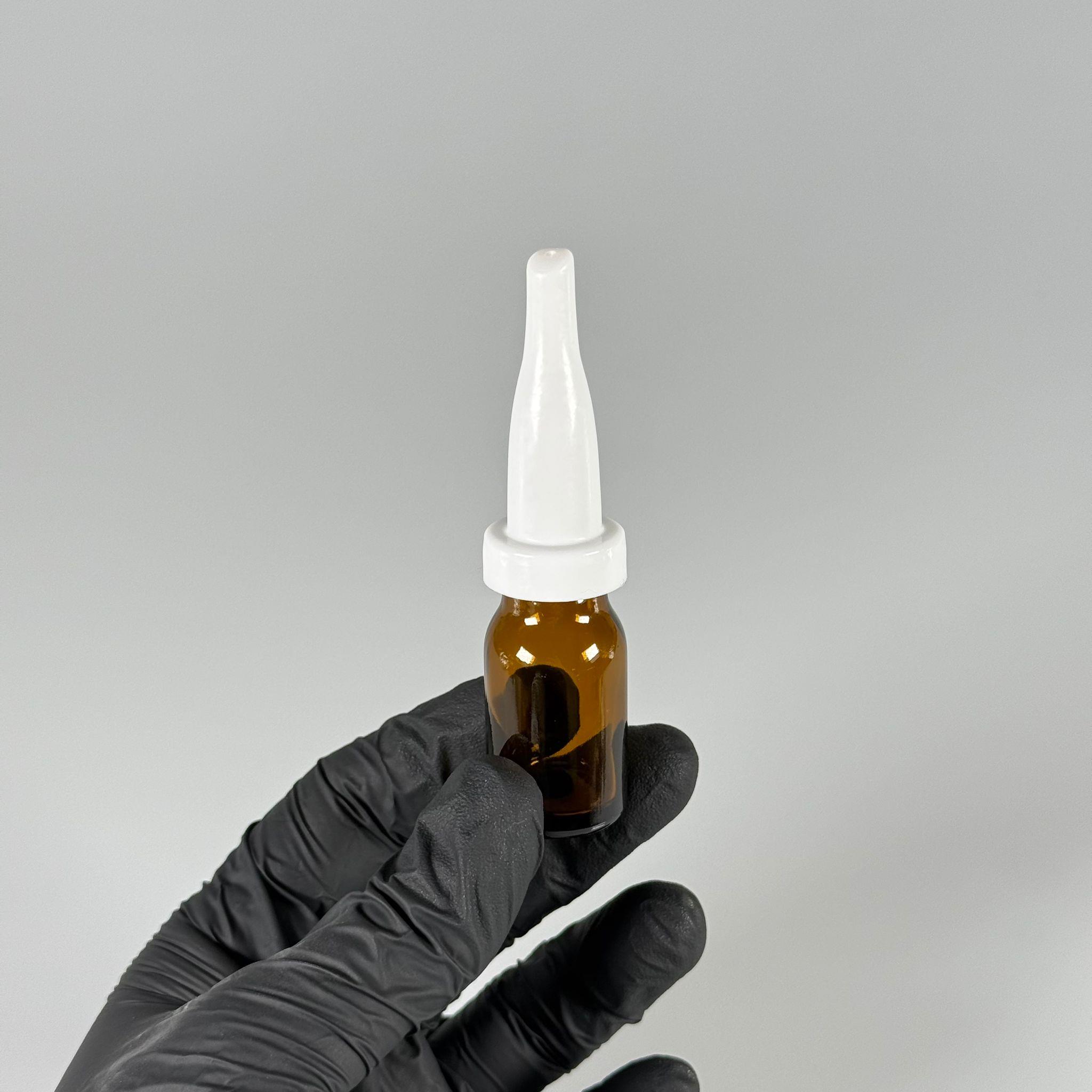 8 CC AMBER KAHVERENGİ CAM PENİSİLİN FLAKON ŞİŞE - 8 ML CAM ŞİŞE + ÜSTTEN DAMLALIKLI KAPAK + İÇ TIPA