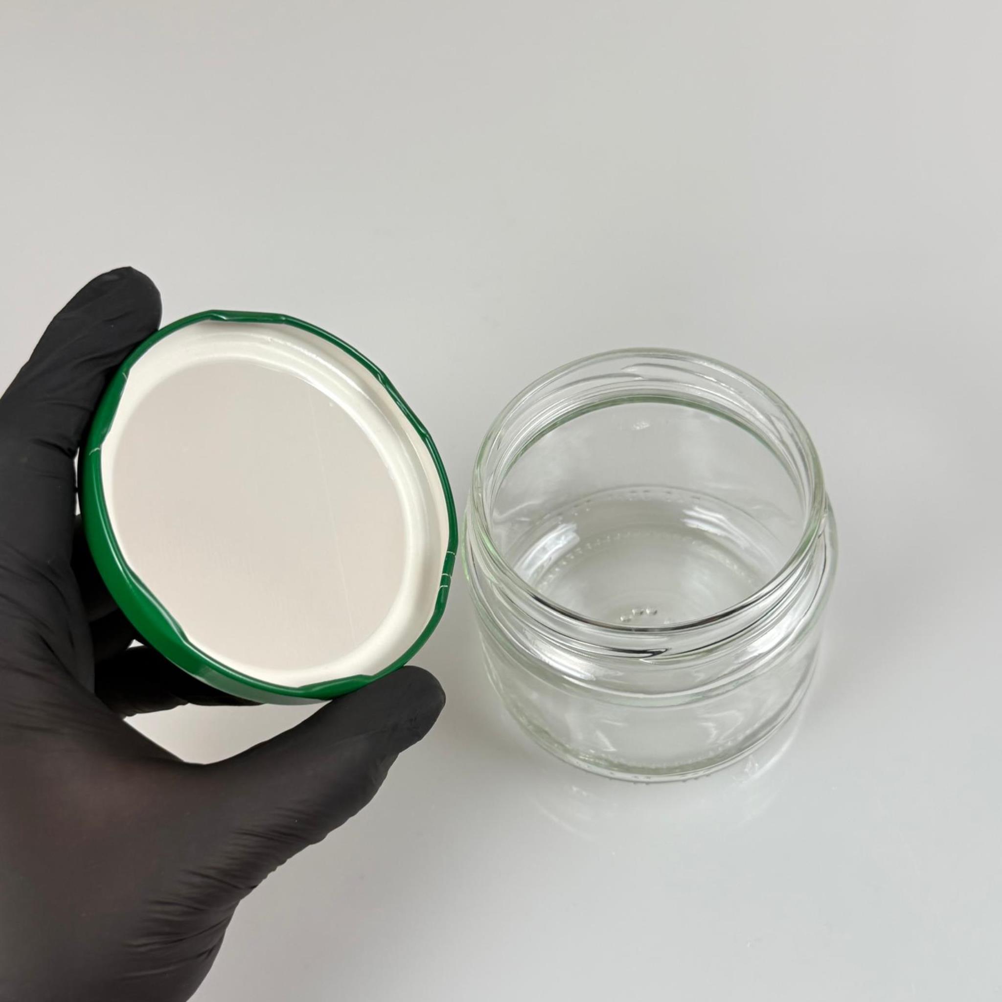 300 CC CAM KAVANOZ (SİLME HACİM 330 ML) - KOYU YEŞİL METAL KAPAKLI - 300 ML CAM KAVANOZ - MAGNOLİA KAVANOZU - PAŞABAHÇE