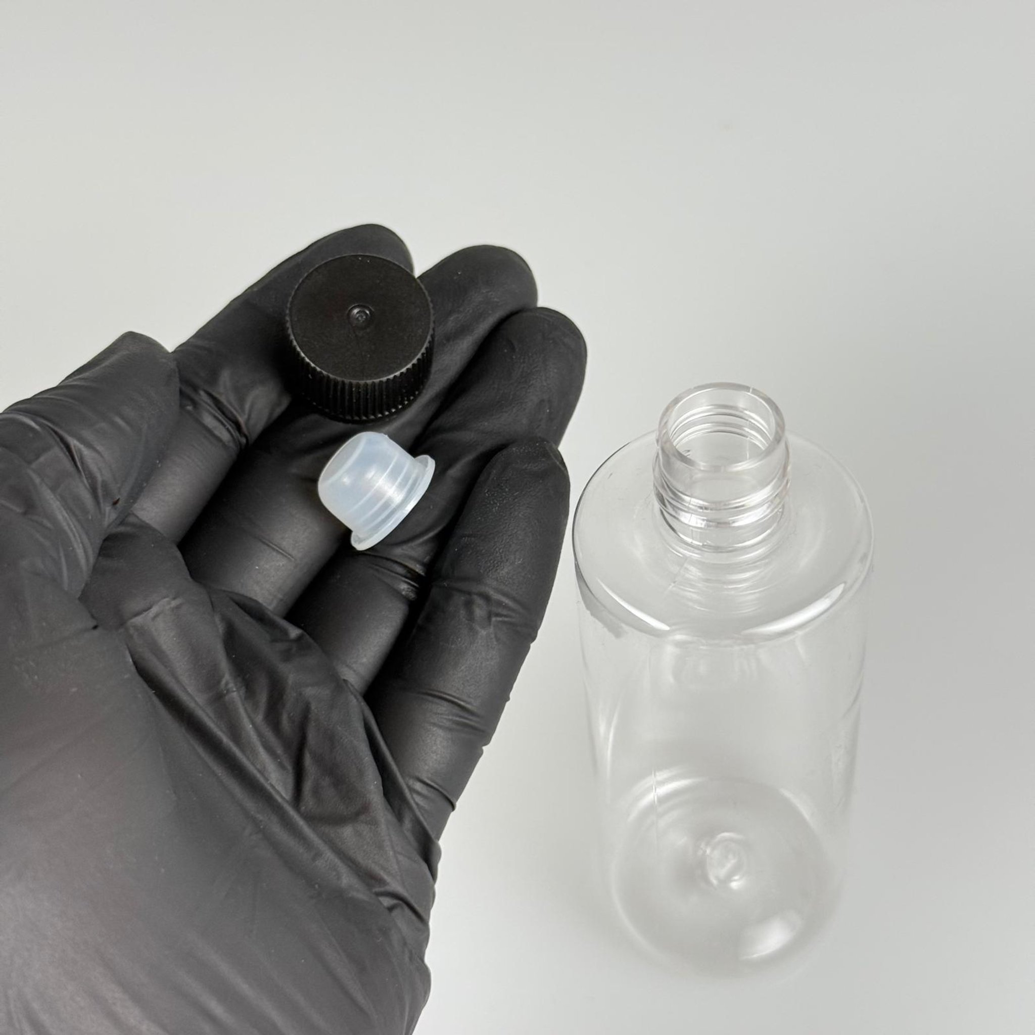 100 ML PET ŞİŞE + CONTALI SİYAH KAPAK + KÖR TIPA TAKIM - 100 CC SIZDIRMAZ BOŞ PLASTİK ŞİŞELER