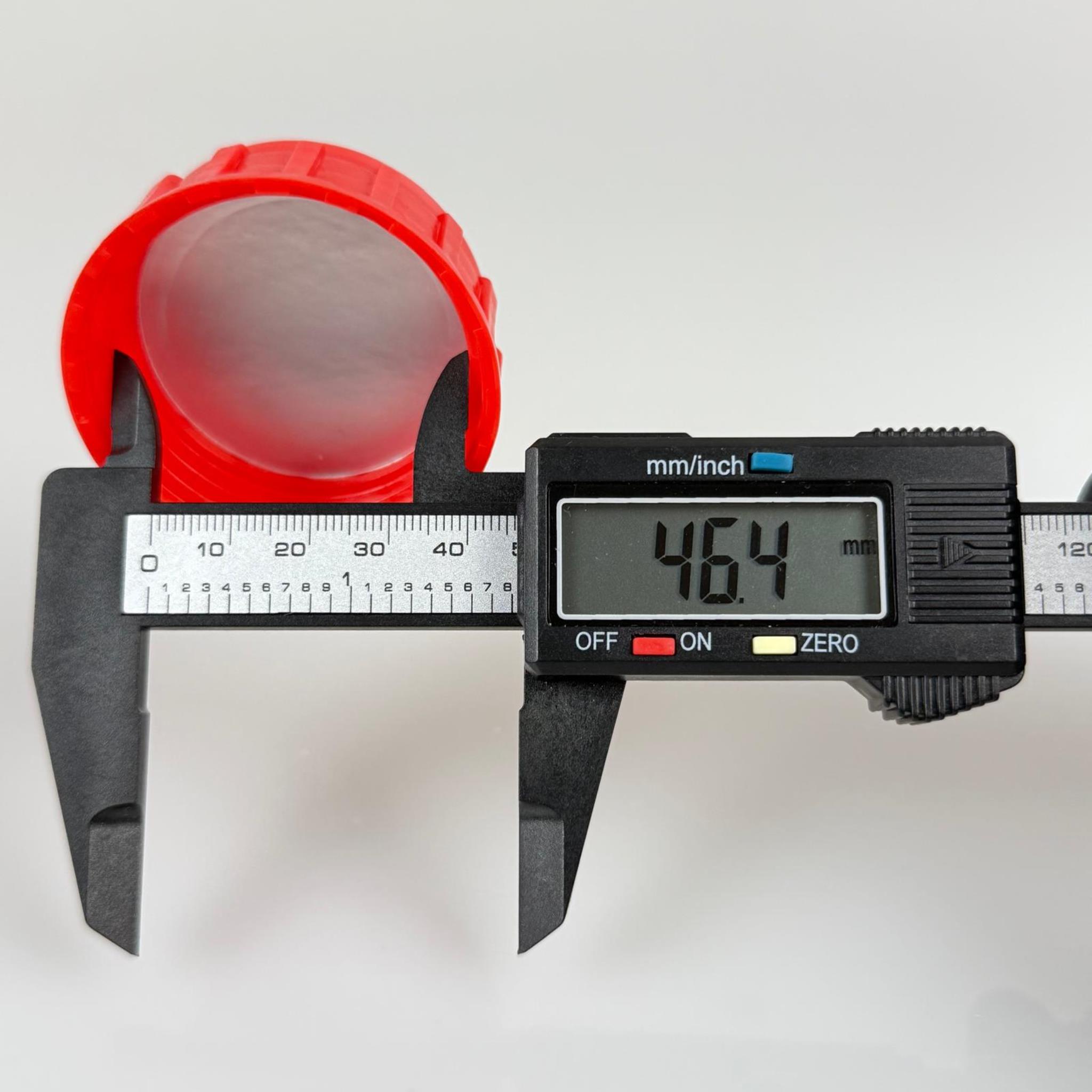 50 MM ALÜMİNYUM İNDİKSİYON CONTALI KIRMIZI PLASTİK KAPAK - SK50/24 BERİCAP PLASTİK ZİRAİ BİDON KAPAĞI (TARIM BİDONU İÇİN)