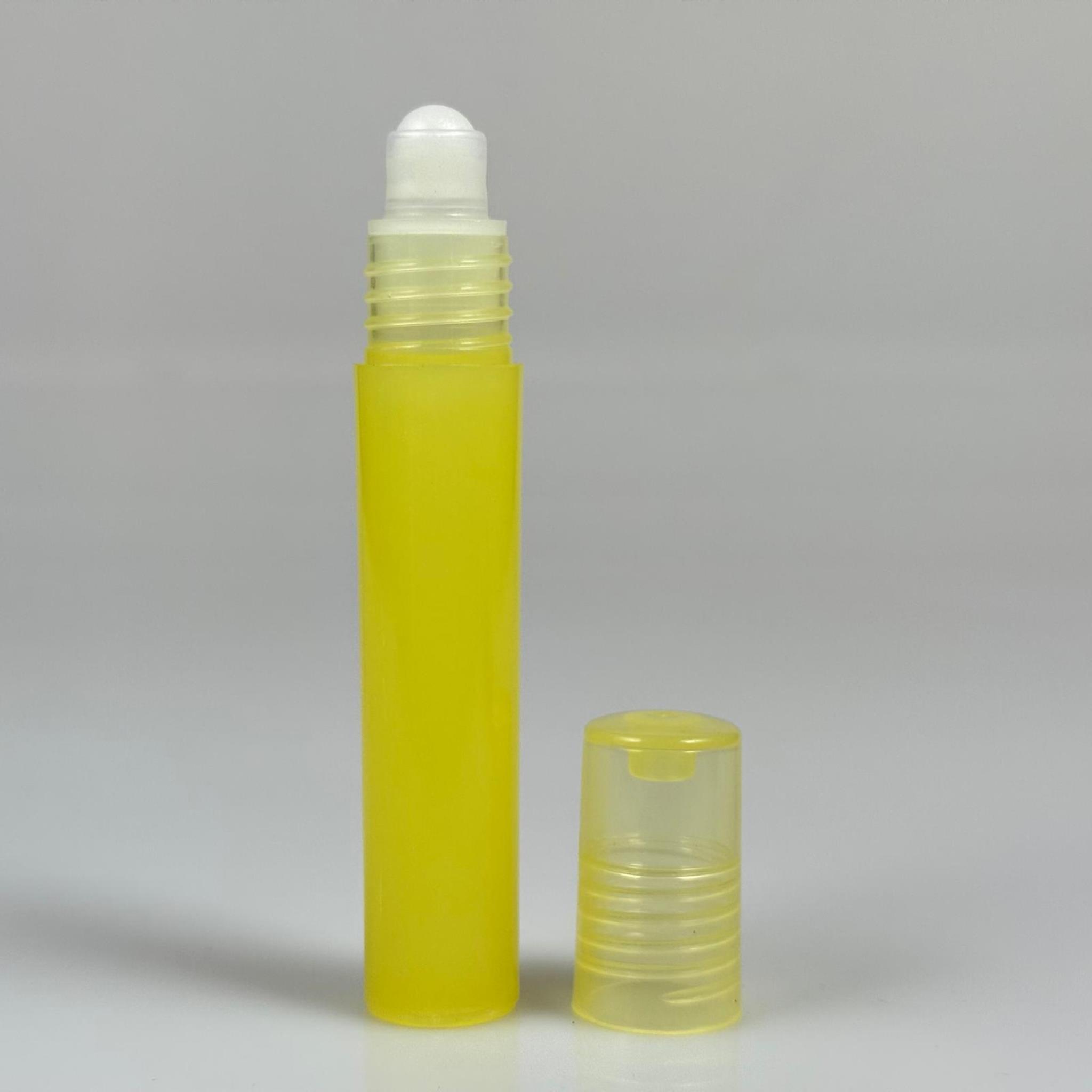 7,5 CC PLASTİK ROLL-ON ŞİŞE - BİLYELİ ŞİŞE - MİS ŞİŞESİ - ESANS ŞİŞESİ - KOKU - ŞİŞESİ - PARFÜMERİ ŞİŞESİ - SARI