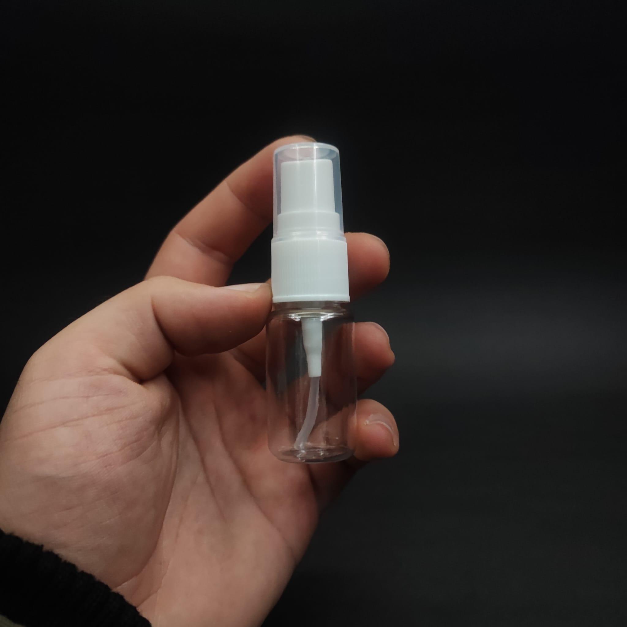 10 CC ŞEFFAF PET ŞİŞE - BEYAZ SPREYLİ TESTER 10 ML PLASTİK ŞİŞE