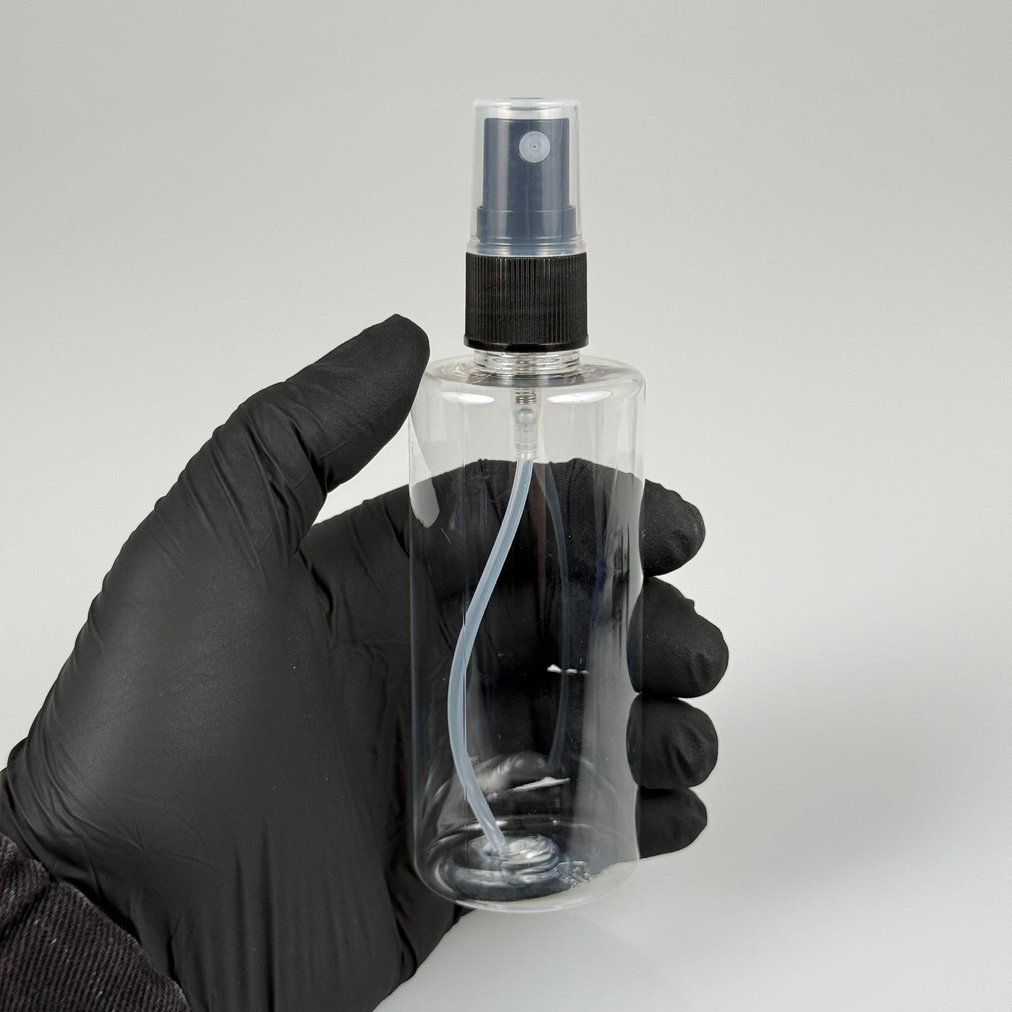 100 CC PLASTİK ŞİŞE - SİYAH SPREYLİ - 100 ML SPREYLİ PET ŞİŞE - 100 ml boş sprey şişe