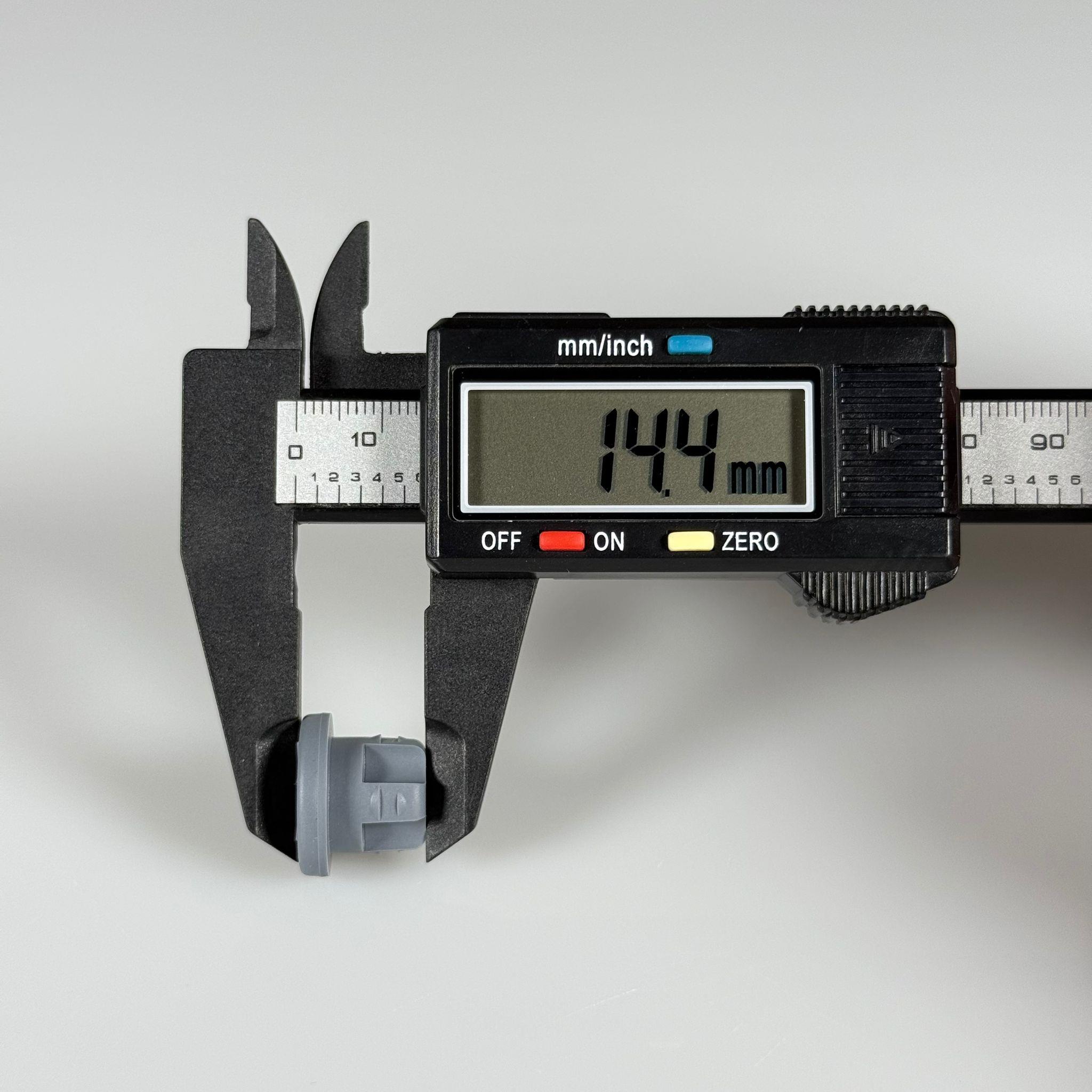 PENİSİLİN FLAKON KAUÇUK TAPA - BUTIL TAPA - UZUN GRİ (20 AĞIZ FLAKON ŞİŞELERE UYAR)