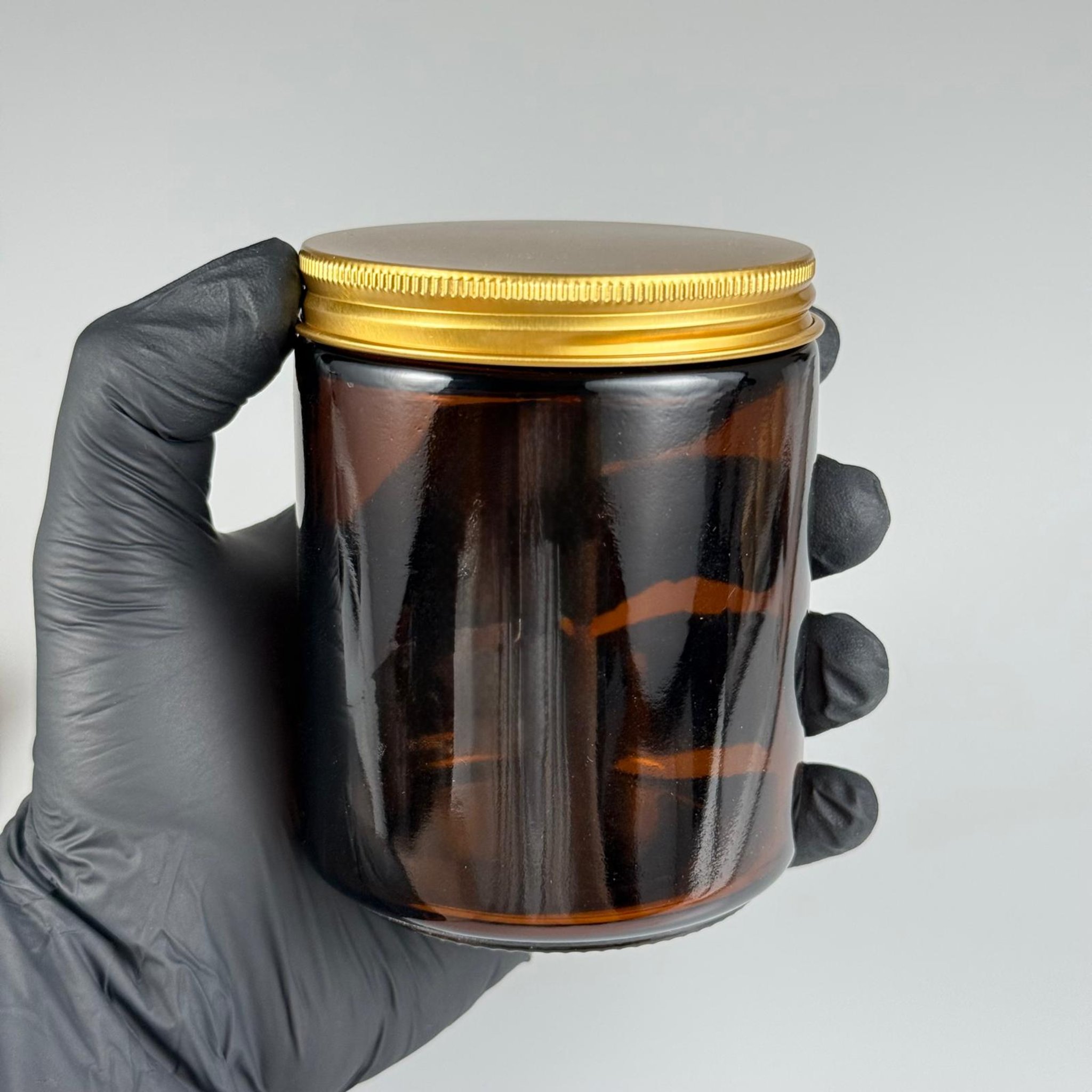 270 CC CAM AMBER MUM KAVANOZU - KÖPÜK CONTALI SIZDIRMAZ GOLD METAL KAPAKLI  - 270 ML KAHVERENGİ KREM KAVANOZU - AMBER MUM KAVANOZLARI - MEDİKAL KAVANOZ - ORJİNAL AMBER (BOYAMA DEĞİL)
