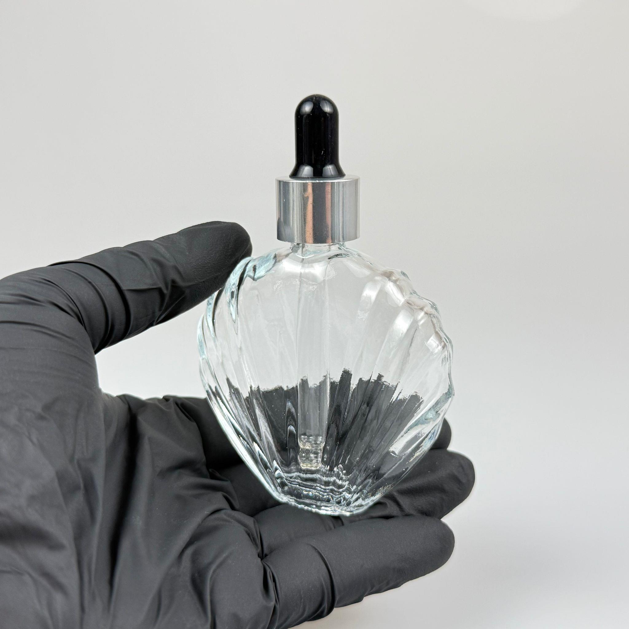 45 CC İSTİRİDYE MODEL PRESTİJLİ CAM DAMLALIKLI ŞİŞE - SİYAH EMZİK - GÜMÜŞ METALİK KAPAK - 45 ML CAM DAMLALIKLI ŞİŞE - DAMLALIKLI BOŞ ŞİŞE