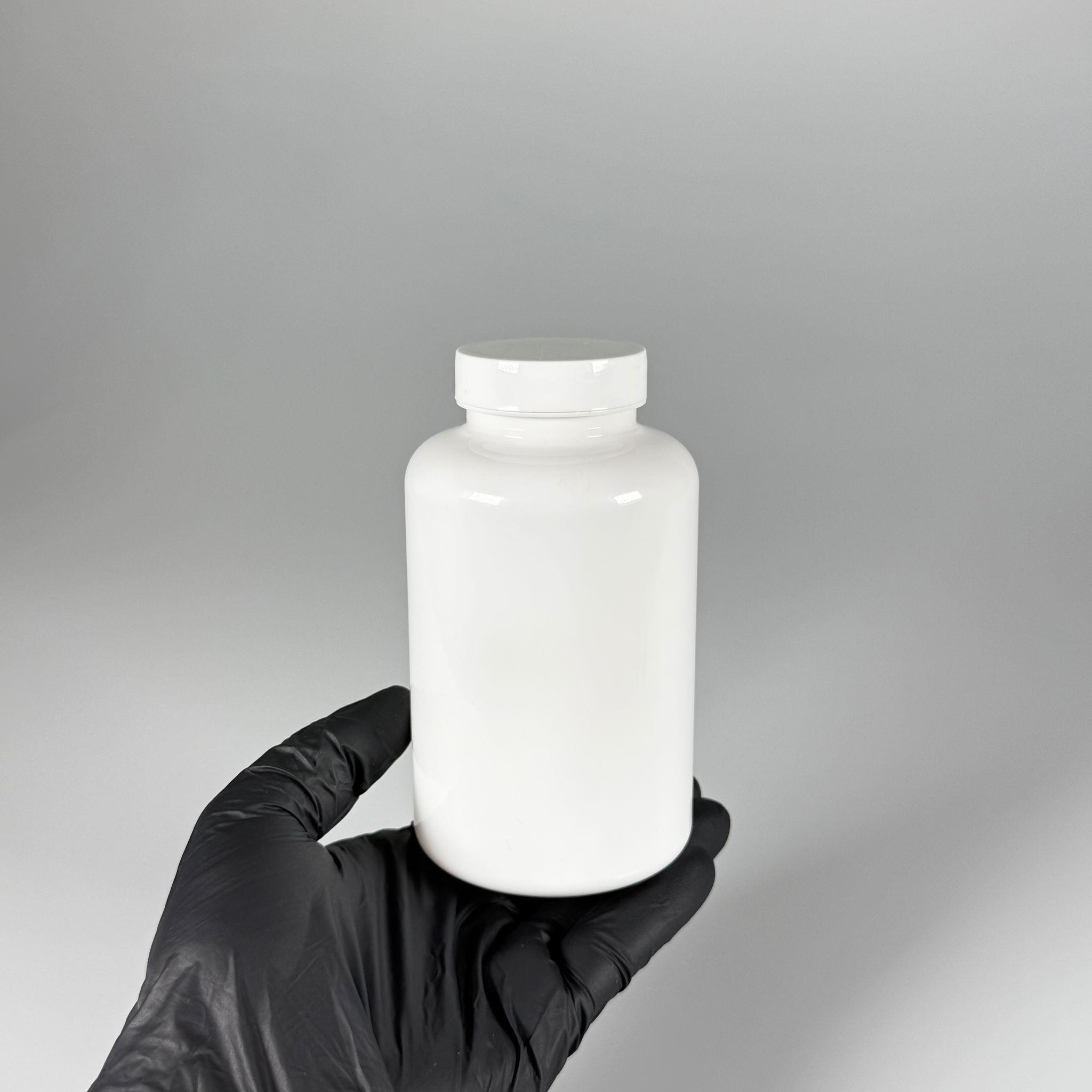 400 CC BEYAZ PET TABLET ŞİŞESİ - BEYAZ KAPAKLI - 400 ML KAPSÜL KUTUSU - İLAÇ ŞİŞESİ - MEDİKAL HAP ŞİŞESİ - FARMASÖTİK KAVANOZ