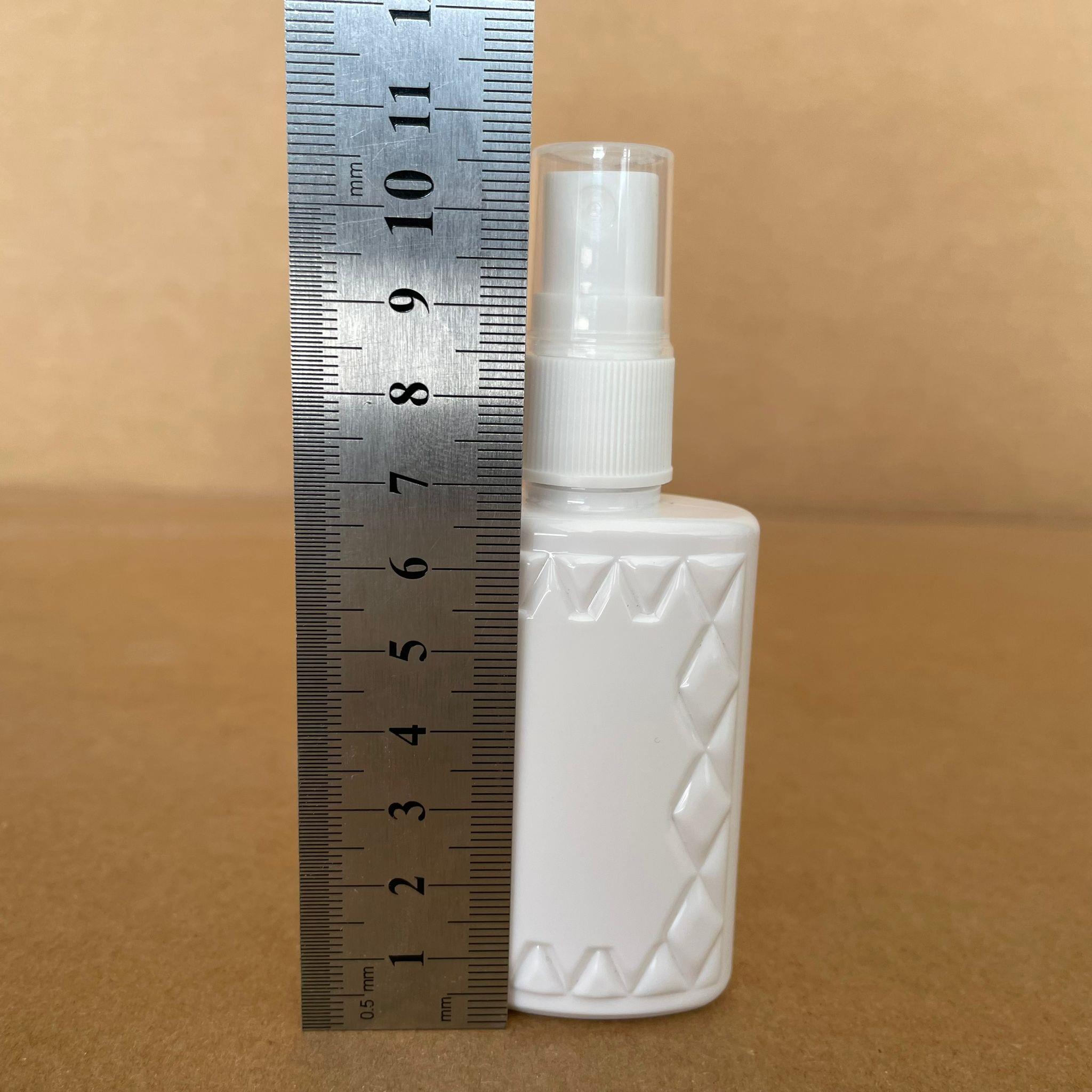 50 CC BEYAZ PET KÖŞELİ PARFÜM ŞİŞESİ - BEYAZ SPREYLİ - 50 ML PLASTİK PARFÜM - KOLONYA ŞİŞESİ