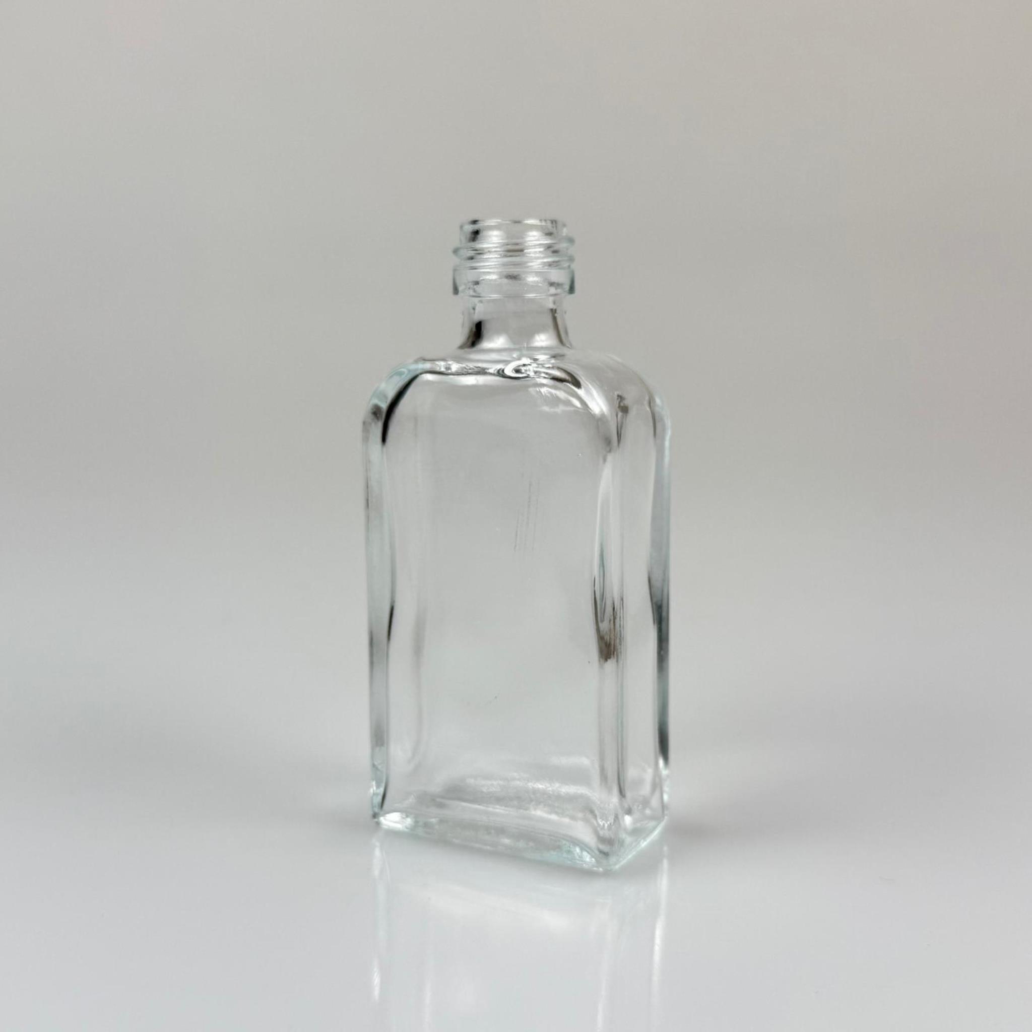 40 CC YASSI DİKDÖRTGEN CAM ŞİŞE - 18 MM AĞIZ - 40 ML PRESTİJLİ ŞİŞE