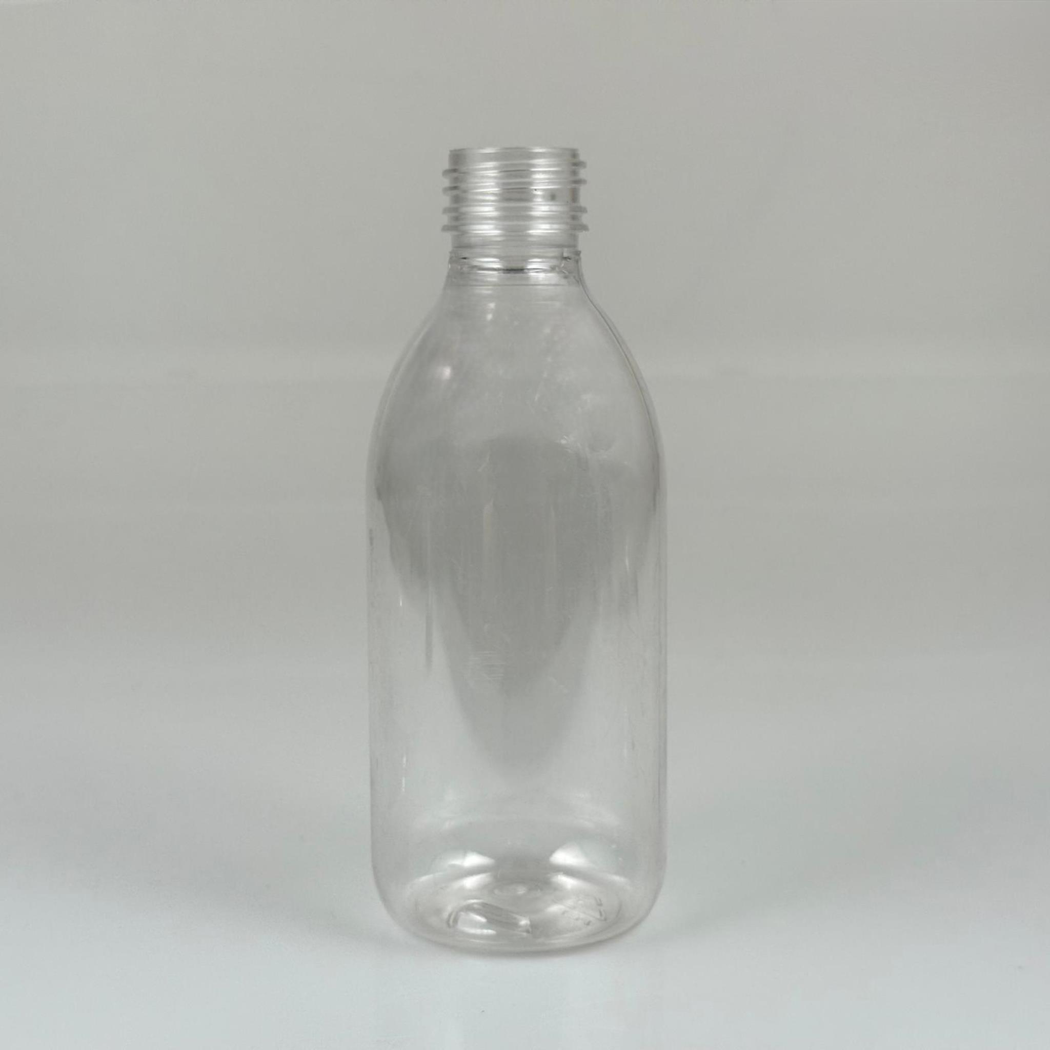 250 CC FRANSIZ MODEL ŞEFFAF PET ŞİŞE - KAPAKSIZ (28 AĞIZ) - 250 ML KALIN PET ŞİŞE