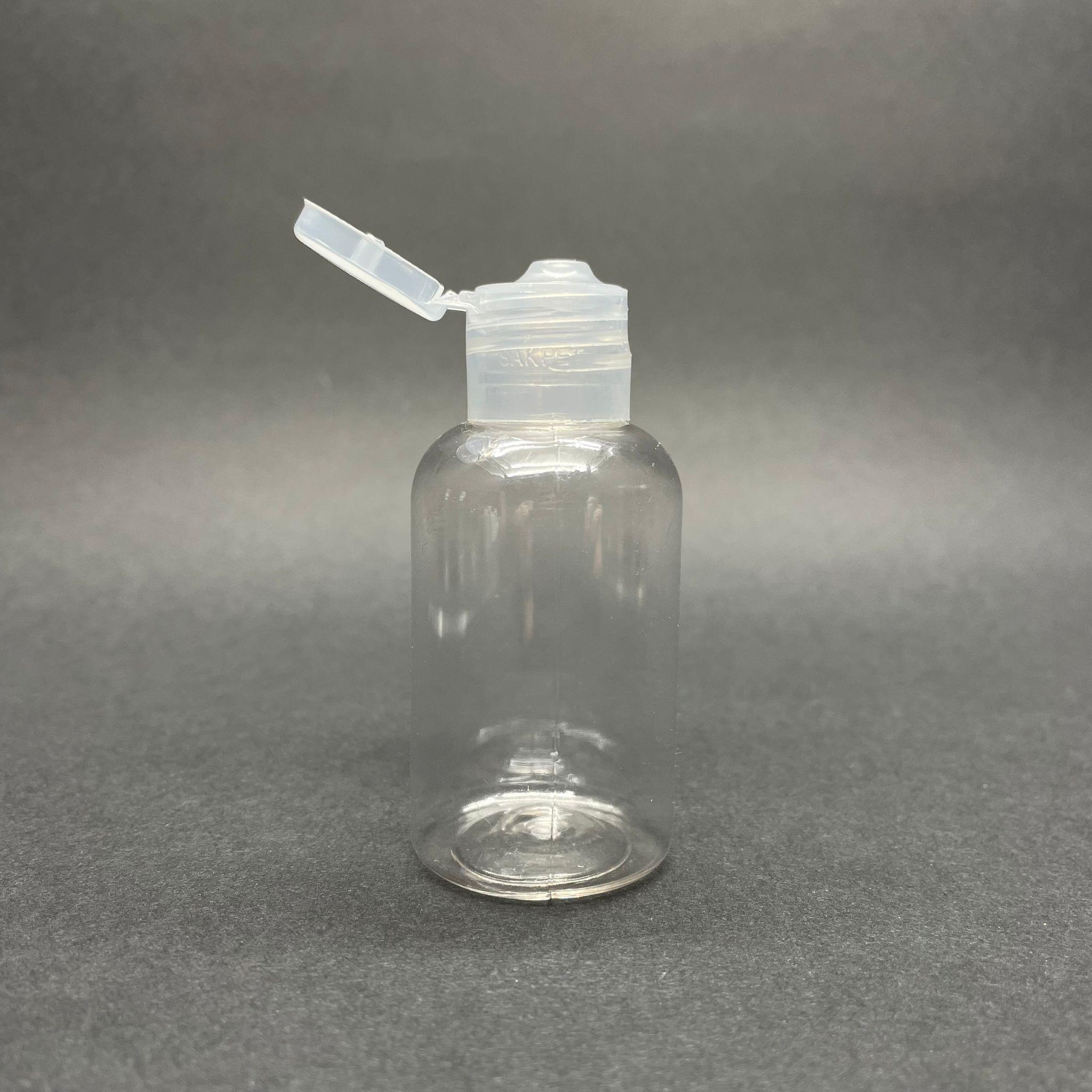40 CC PET ŞİŞE - ŞEFFAF FLİPTOP KAPAKLI  - 40 ML AÇILIR KAPANIR AKITICILI KAPAKLI PET ŞİŞE