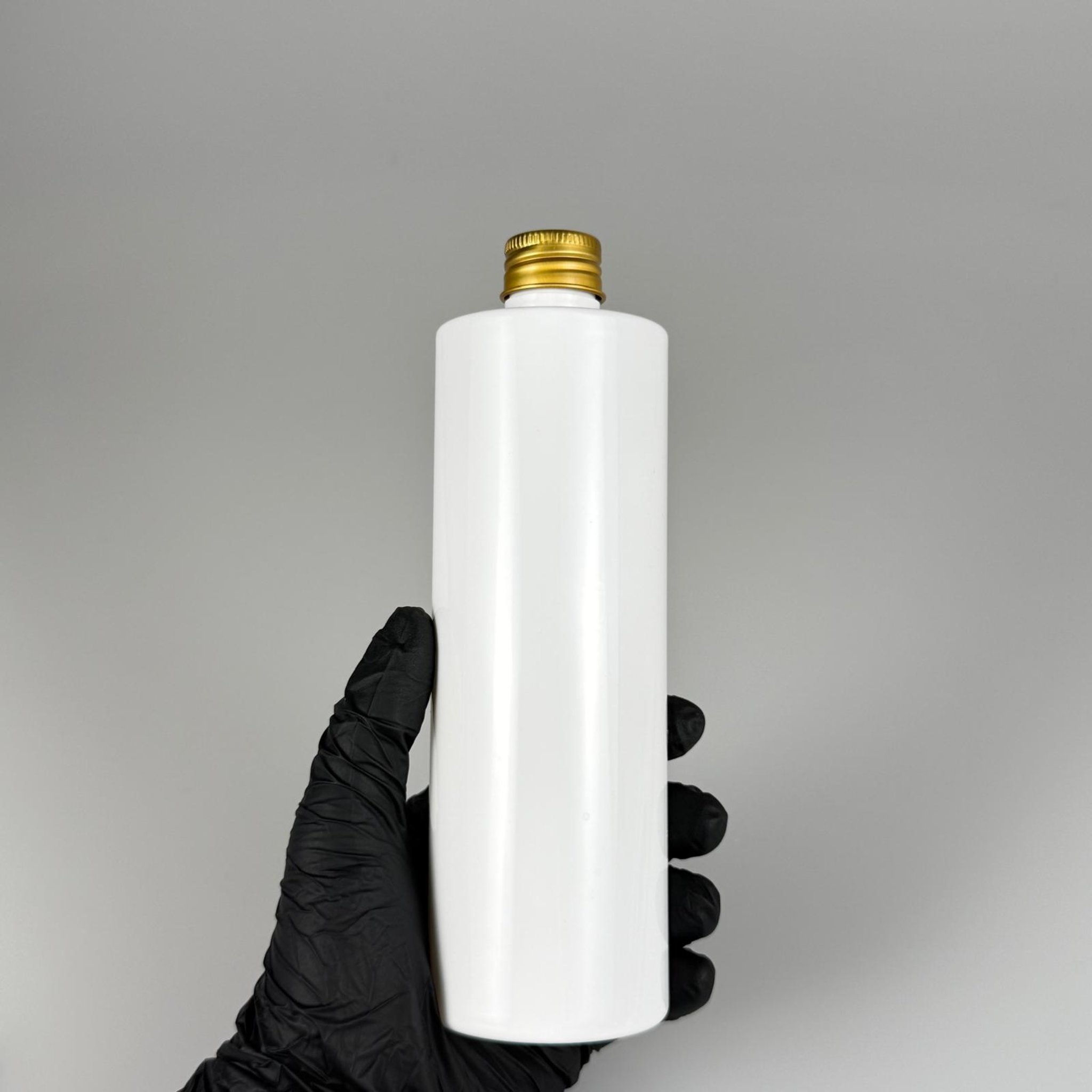 400 CC BEYAZ KÜT BOYUNLU SİLİNDİR PET ŞİŞE (30 GR - 24 AĞIZ ) + KÖPÜK CONTALI GOLD METAL ALÜMİNYUM KAPAKLI + KOLONYA TIPALI TAKIM - 400 ML  KAPAKLI BEYAZ PLASTİK ŞİŞELER