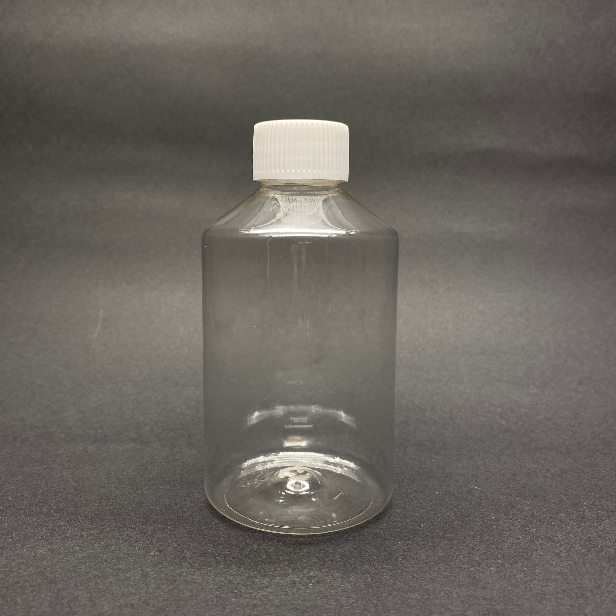 250 CC KÜT BOYUNLU ŞEFFAF PET ŞİŞE - BEYAZ KAPAKLI (28 AĞIZ) - 250 ML KALIN PET ŞİŞE