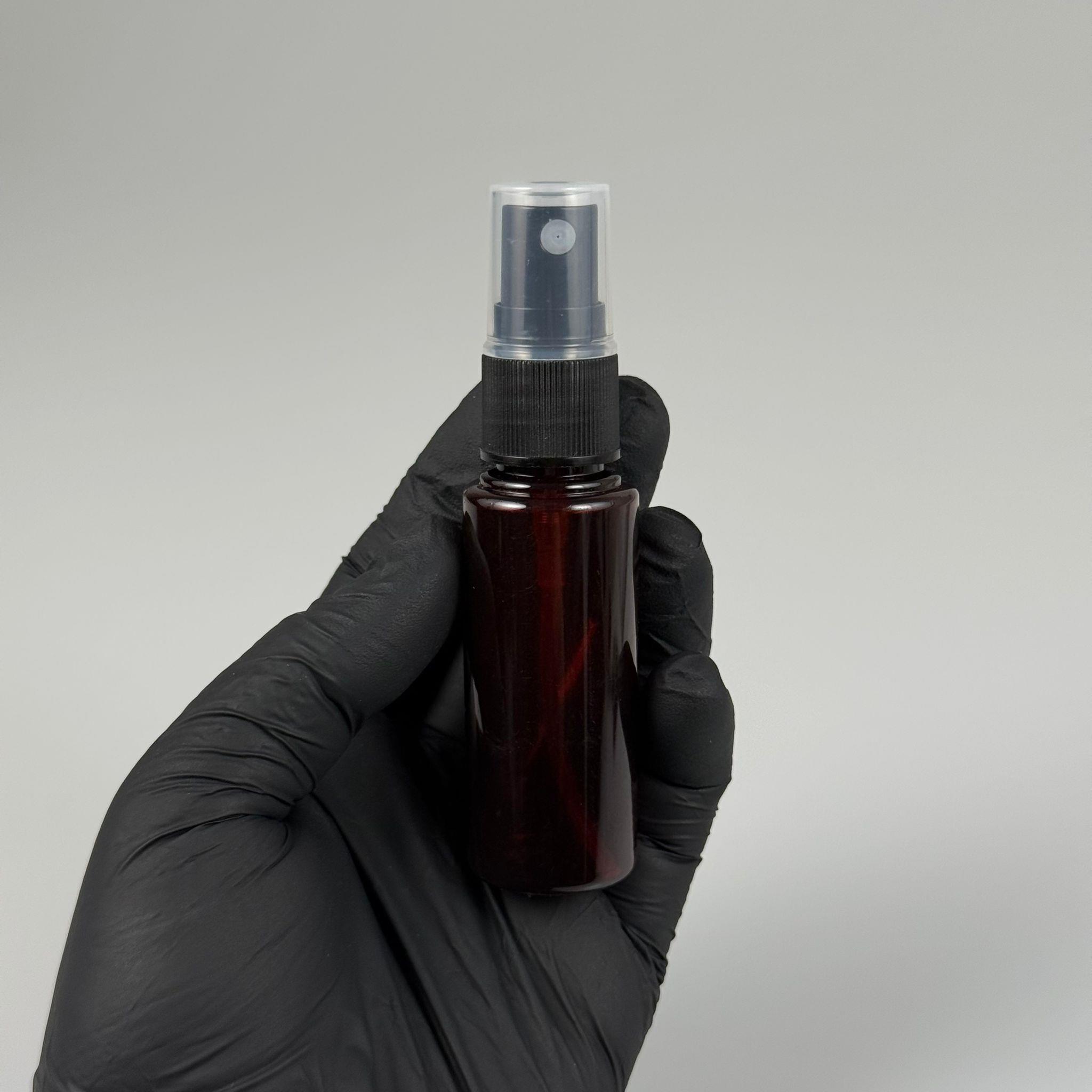 25 CC AMBER PET ŞİŞE - SİYAH SPREYLİ TESTER 25 ML PLASTİK ŞİŞE