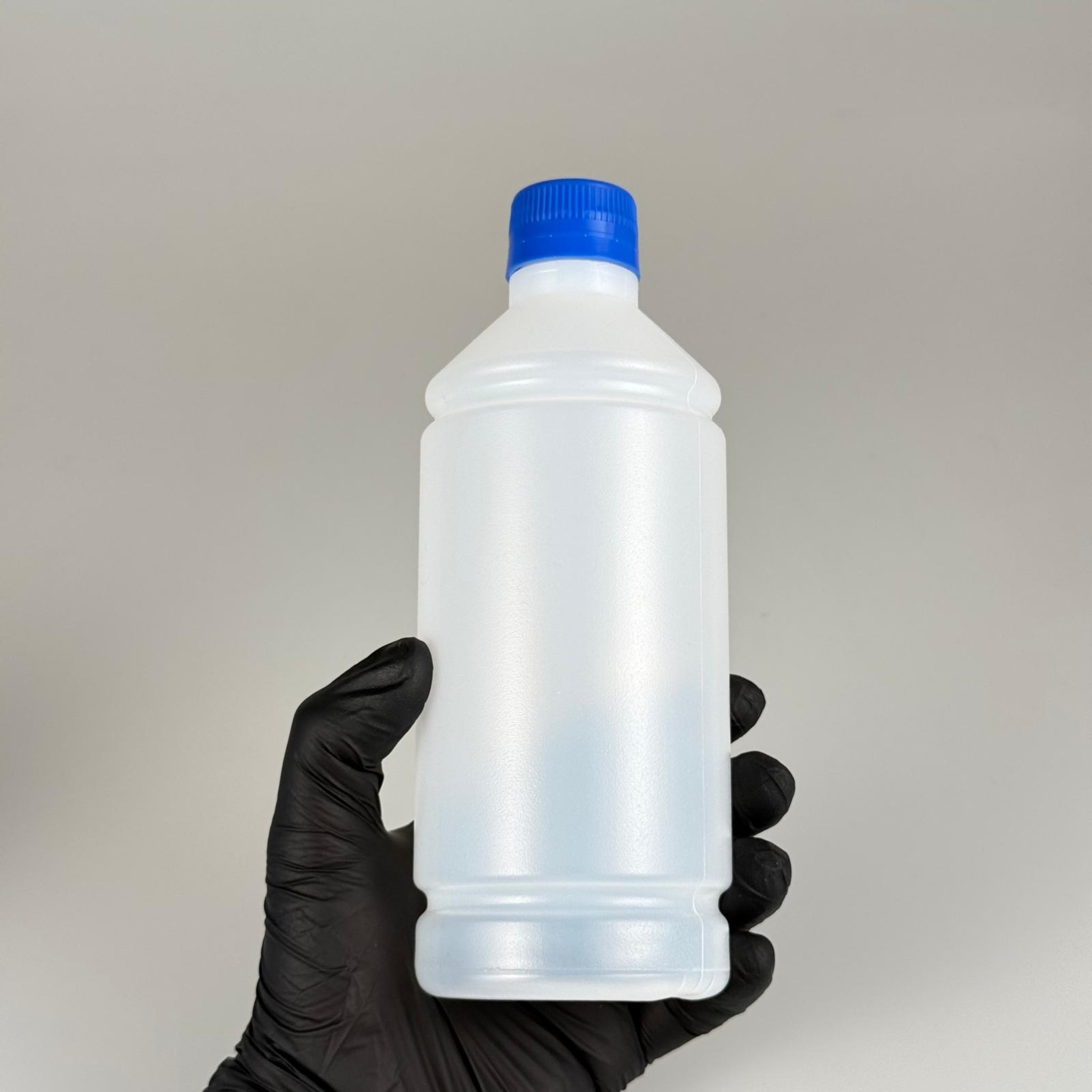 500 CC TİNER ŞİŞESİ - MAVİ KİLİTLİ KAPAKLI - 500 ML KİMYASALA DAYANIKLI PLASTİK ŞİŞE - 0,5 LT POLİETİLEN ŞİŞE