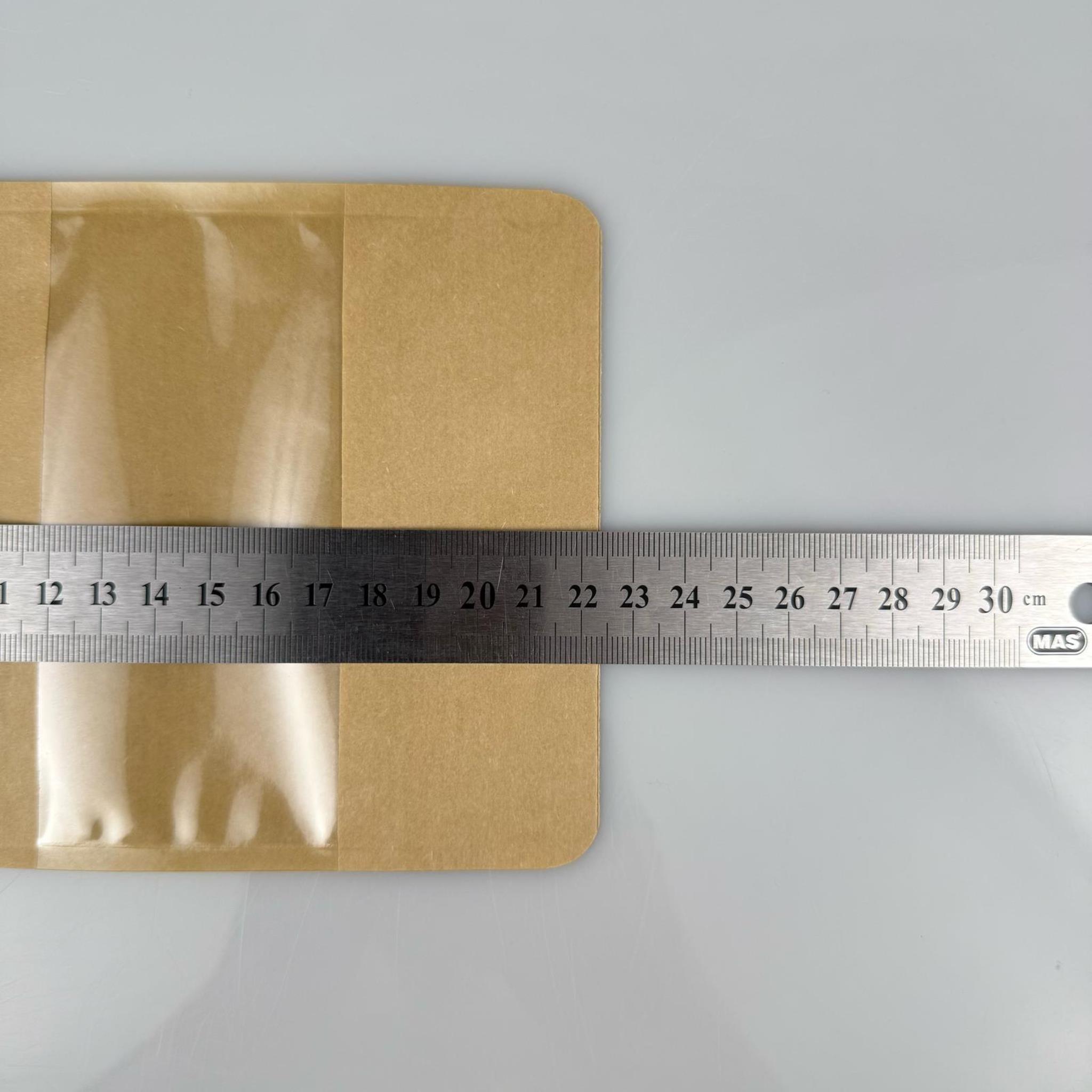 DOYPACK PENCERELİ - KRAFT AMBALAJ 13 X 22,5 CM - 250 GRAM - ÇEREZ, KURU KAHVE, KURUYEMİŞ, AKTAR VB İÇİN ÇITÇITLI KİLİTLİ KESE, KRAFT TORBA, ÇEREZLİK