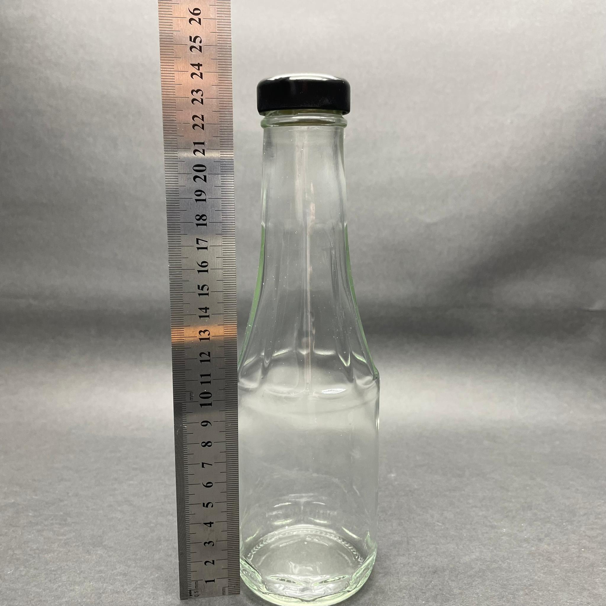 500 CC PAŞABAHÇE CAM ŞİŞE - SİYAH METAL KAPAKLI - 500 ML CAM ŞİŞE - KONSERVEYE, SICAK DOLUMA, SİRKE YAPIMINA UYGUN CAM ŞİŞE